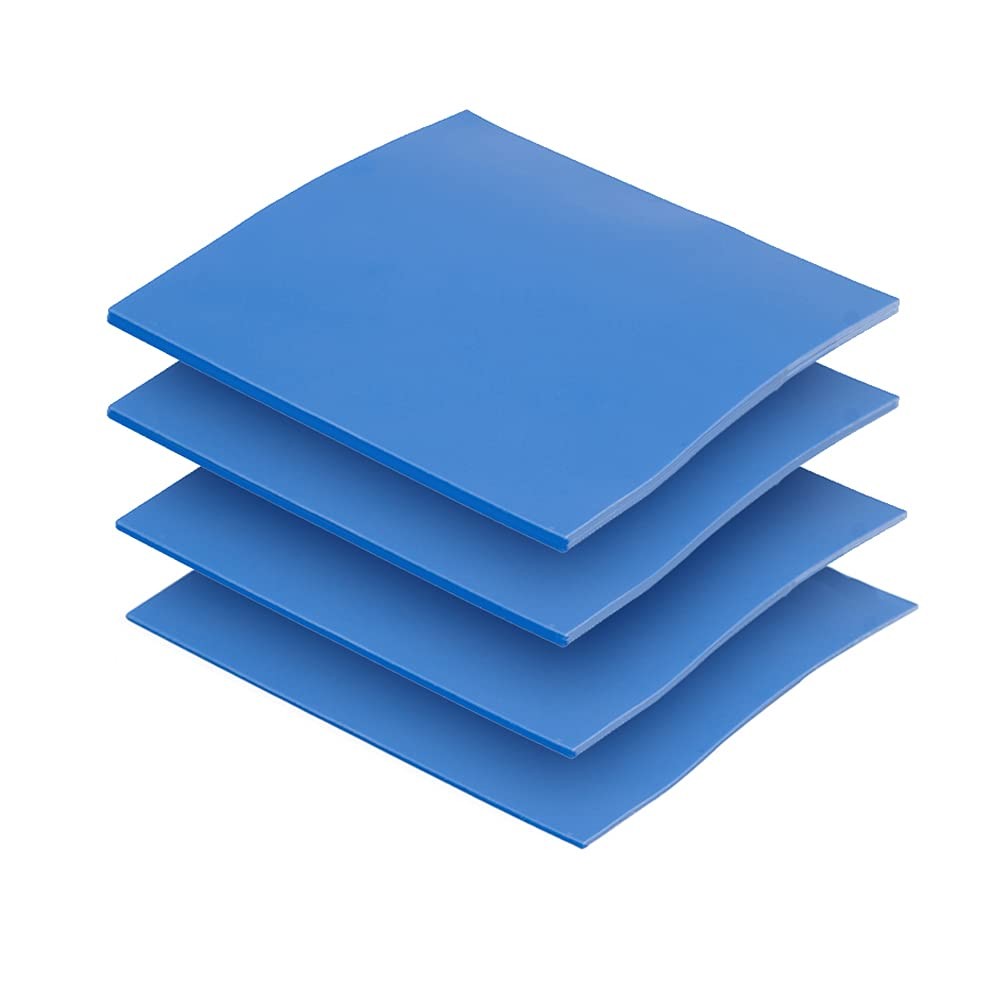 4 Pack Thermal Pads 100x100mm 0.5mm 1mm 1.5mm 2mm Heat Resistant Silicone