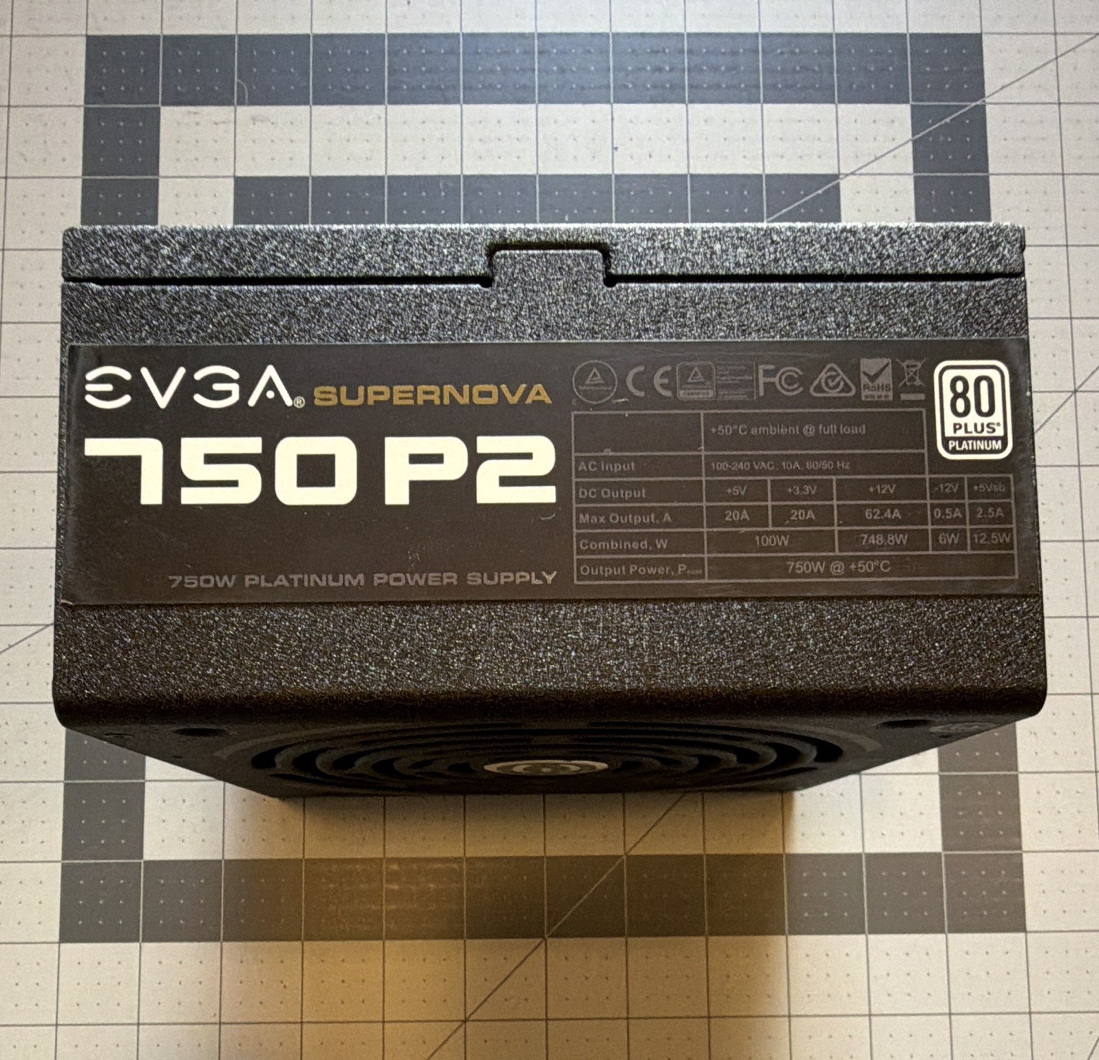 EVGA SuperNOVA 750 P2 750W 80+ Platinum Fully Modular PSU w/ Original Cables