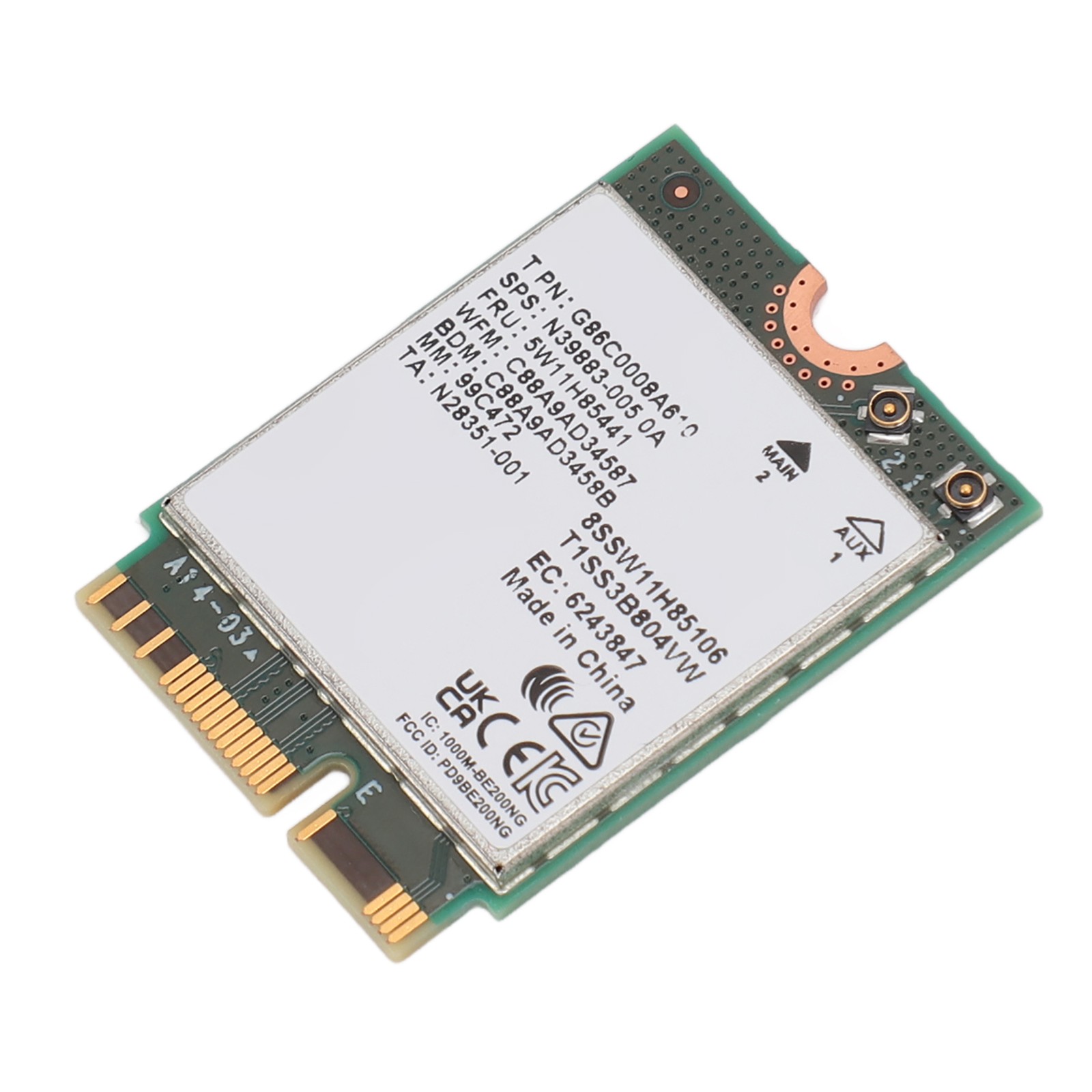 WiFi 7 Network Card For BE200 NGW Bluetooth 5.4 8774Mbps M.2 NGFF Network