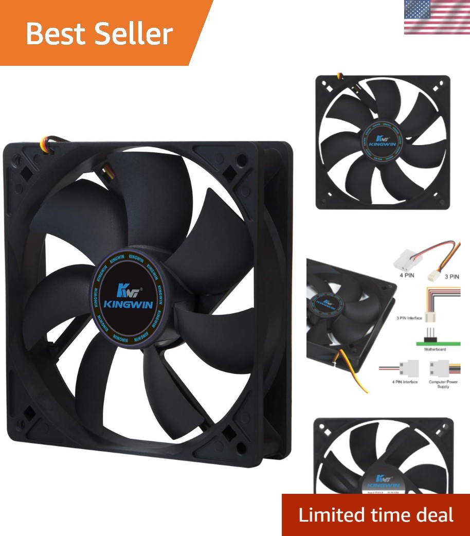 Durable 120mm Silent Fan for Desktop Computers – 40 CFM Airflow & 100K Hours