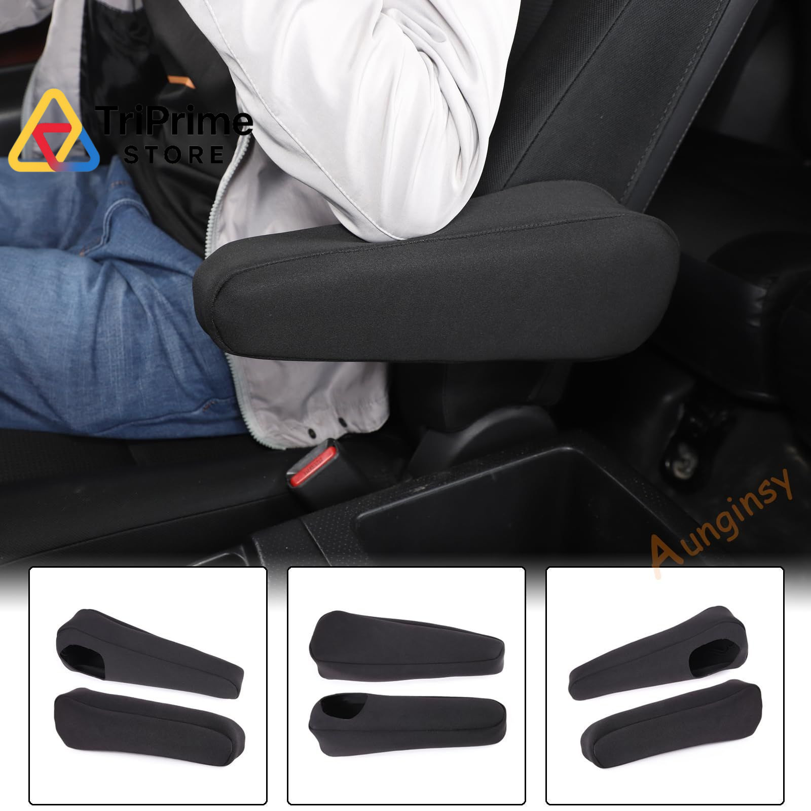 Aunginsy Seat Armrest Covers Fit Toyot@ FJ Left and Right-Flat Cloth Fabric