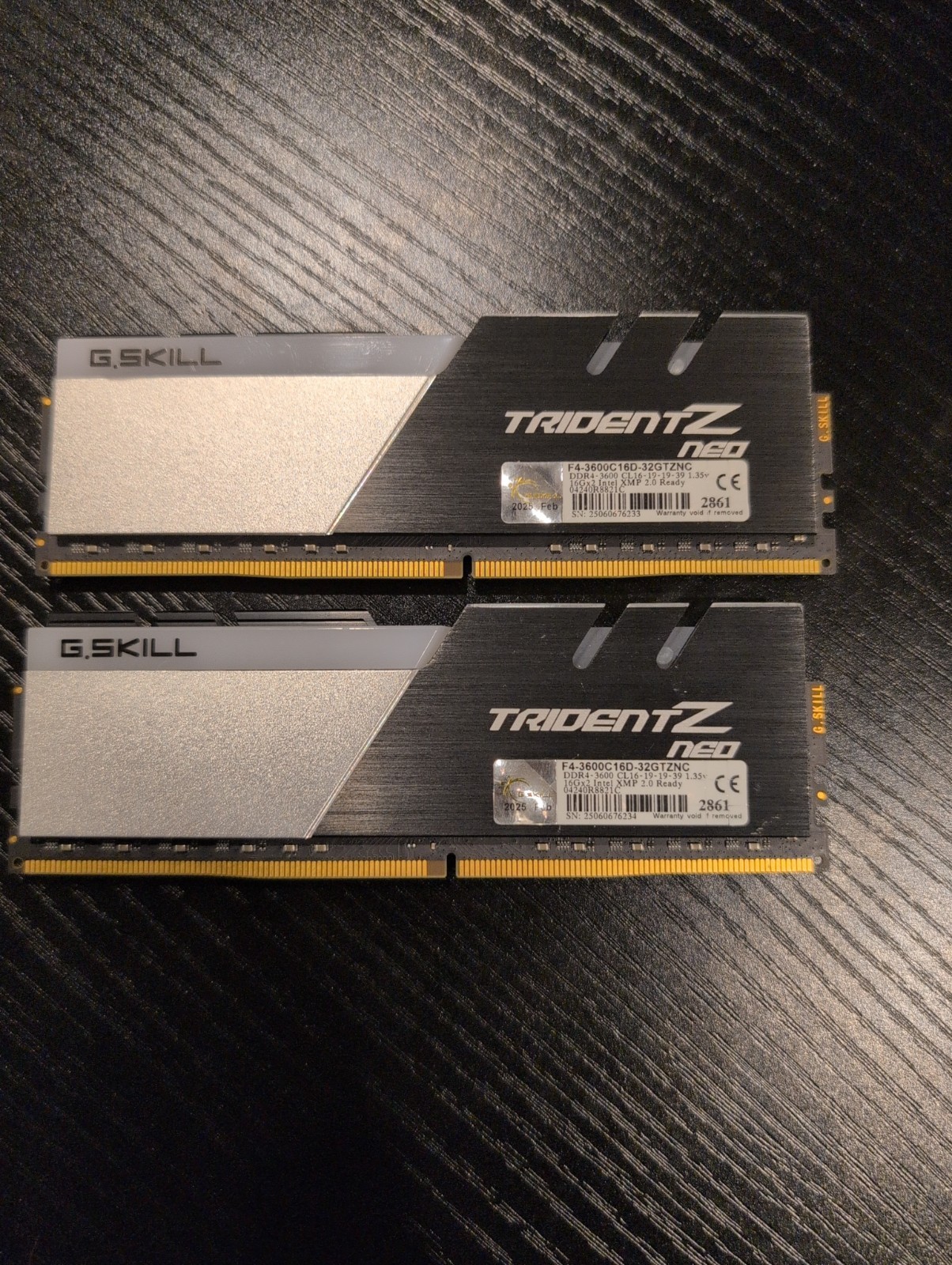 G.SKILL Trident Z Neo RGB 32GB 2x16GB DDR4-3600 CL16 F4-3600C16D-32GTZNC