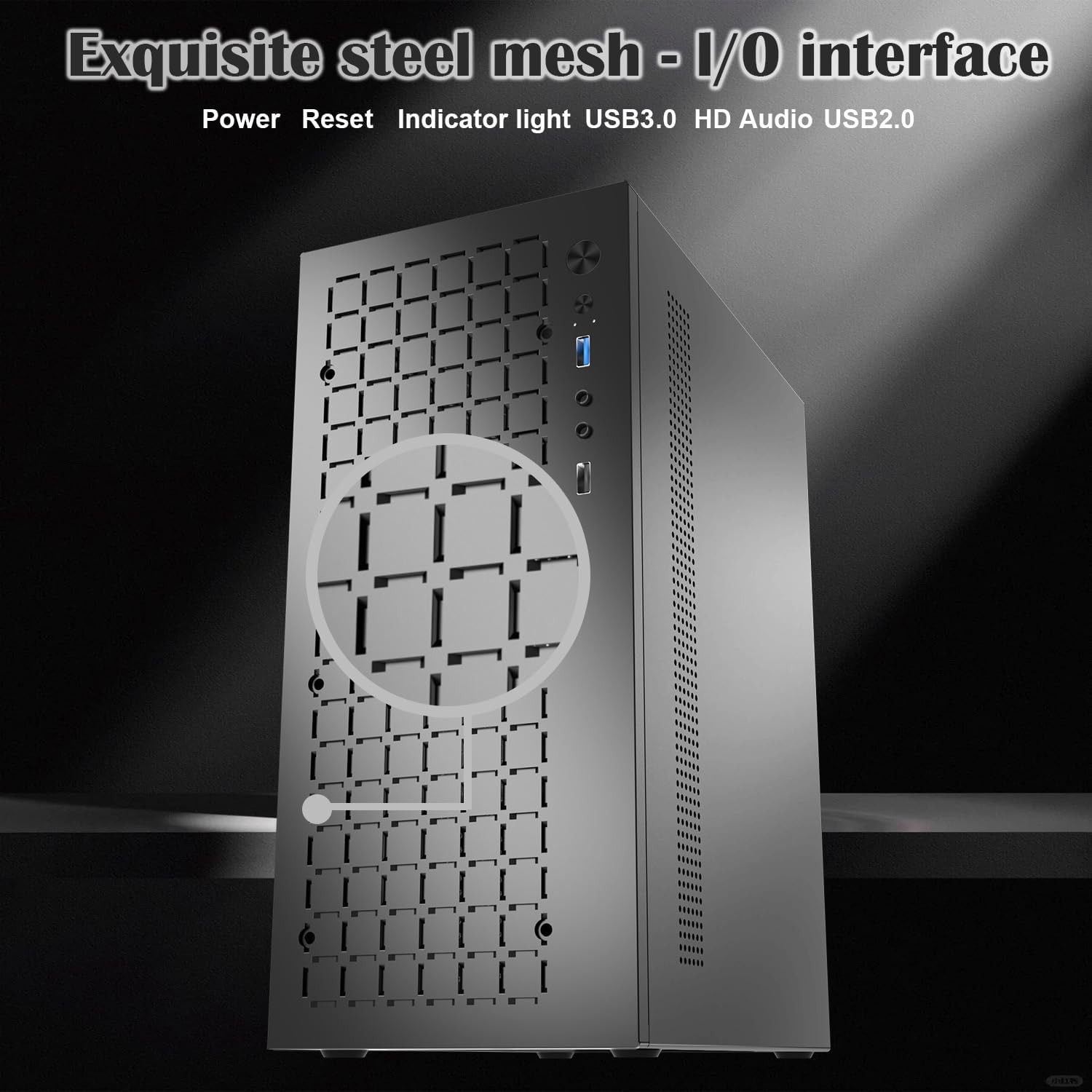 Matx Case:High Airflow Micro ATX Case, Support MATX, Mini-Itx, Micro ATX Case Sl