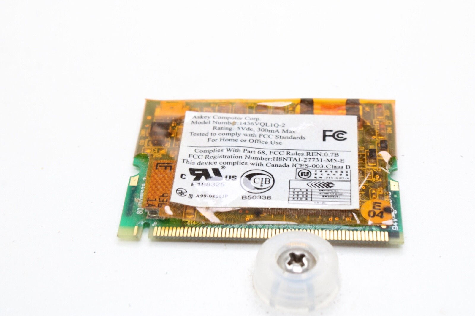 Askey 1456VQL1Q-2 Compaq Z0104 Mini-PCI 56K Modem Card