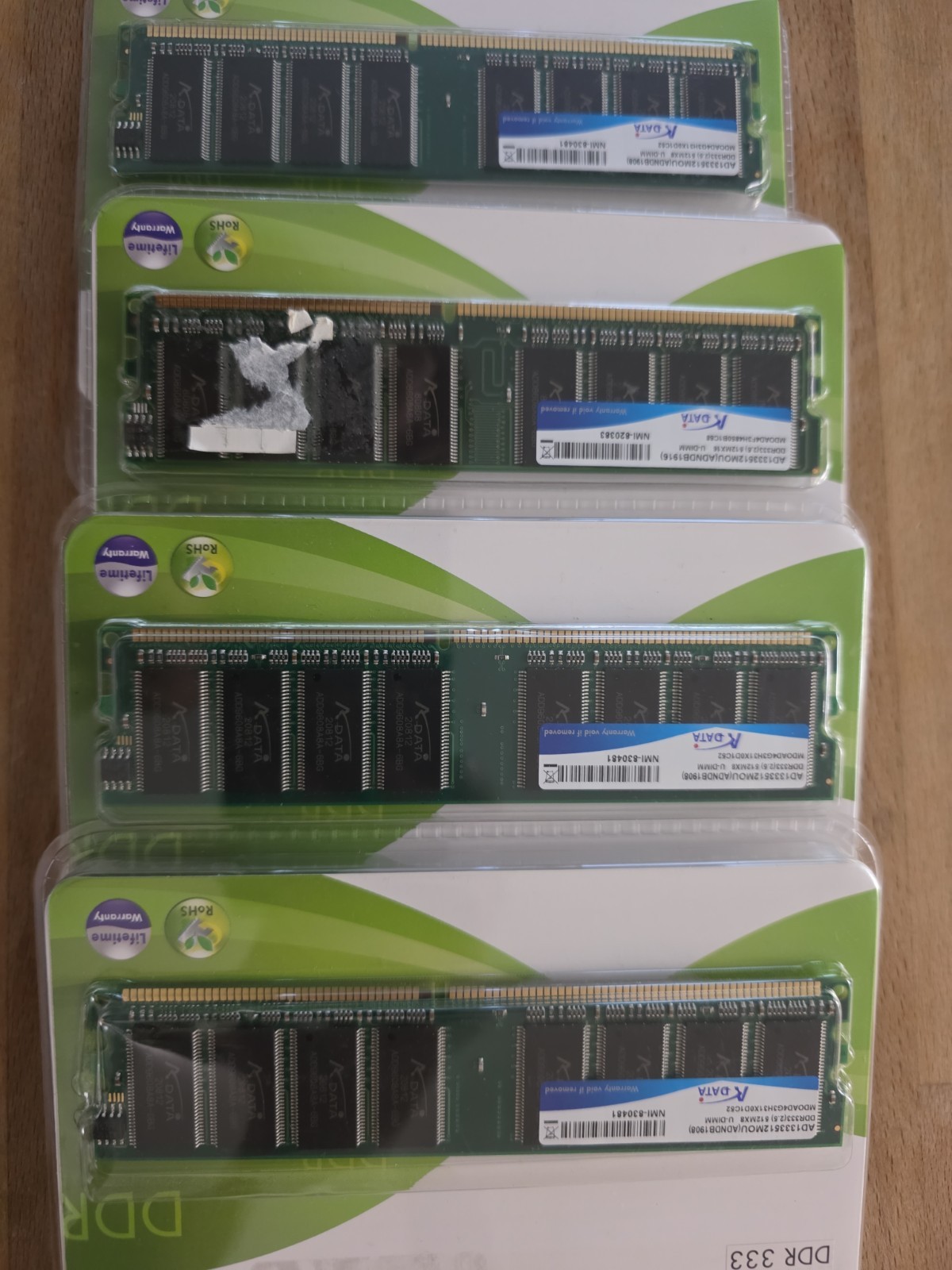 (4) FOUR ADAT DDR 333 512MB
