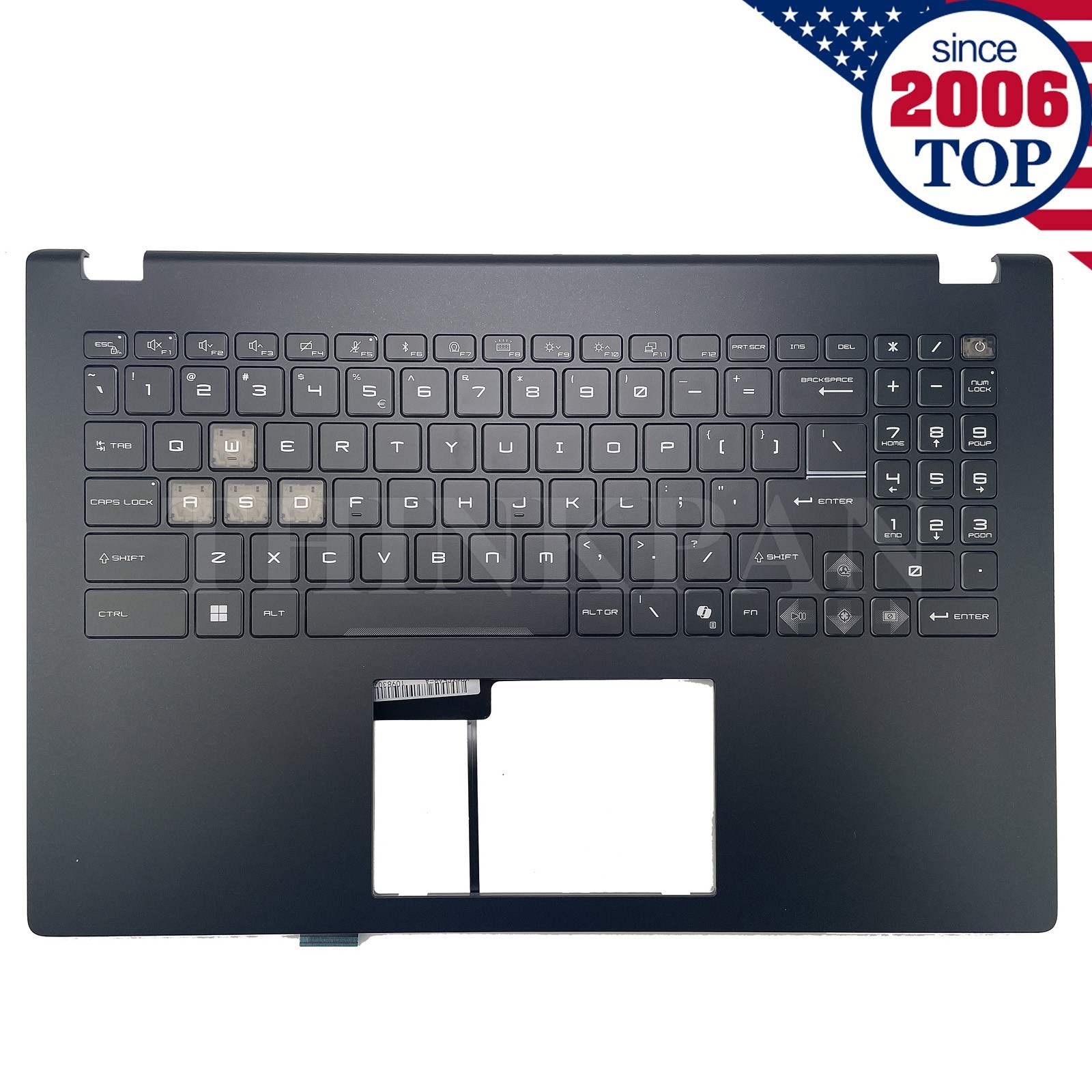 New Palmrest Cover With Backlit Keyboard For MSI Modern 15 MS-15H1 MS-15H2