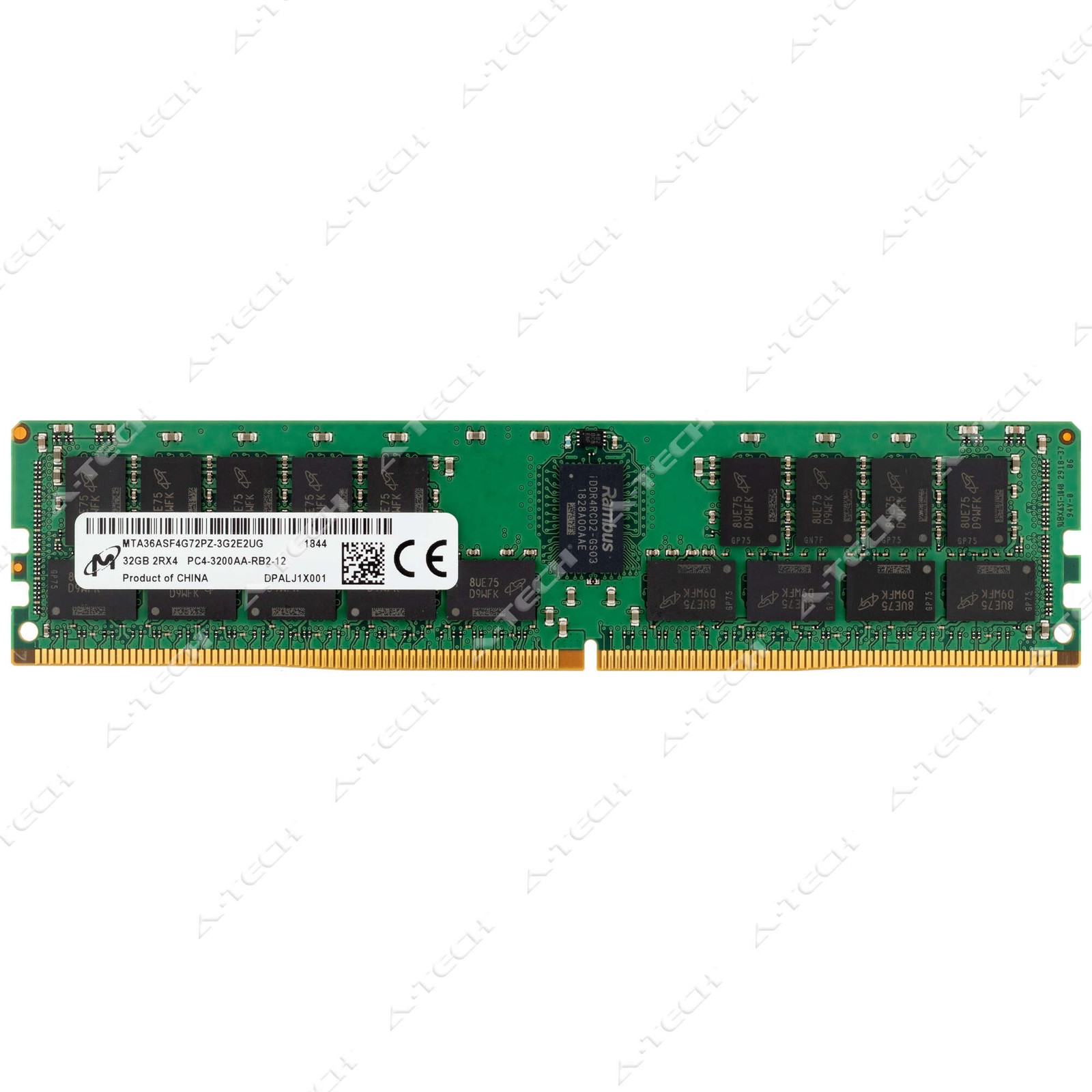 Micron 32GB DDR4-3200 PC4-25600 ECC RDIMM Server Memory RAM MTA36ASF4G72PZ-3G2E2
