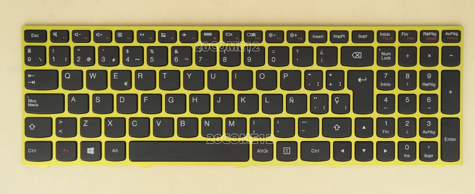 For Lenovo G70-70 G70-80 G70-35 B50-30 B50-45 keyboard Spanish Teclado Yellow