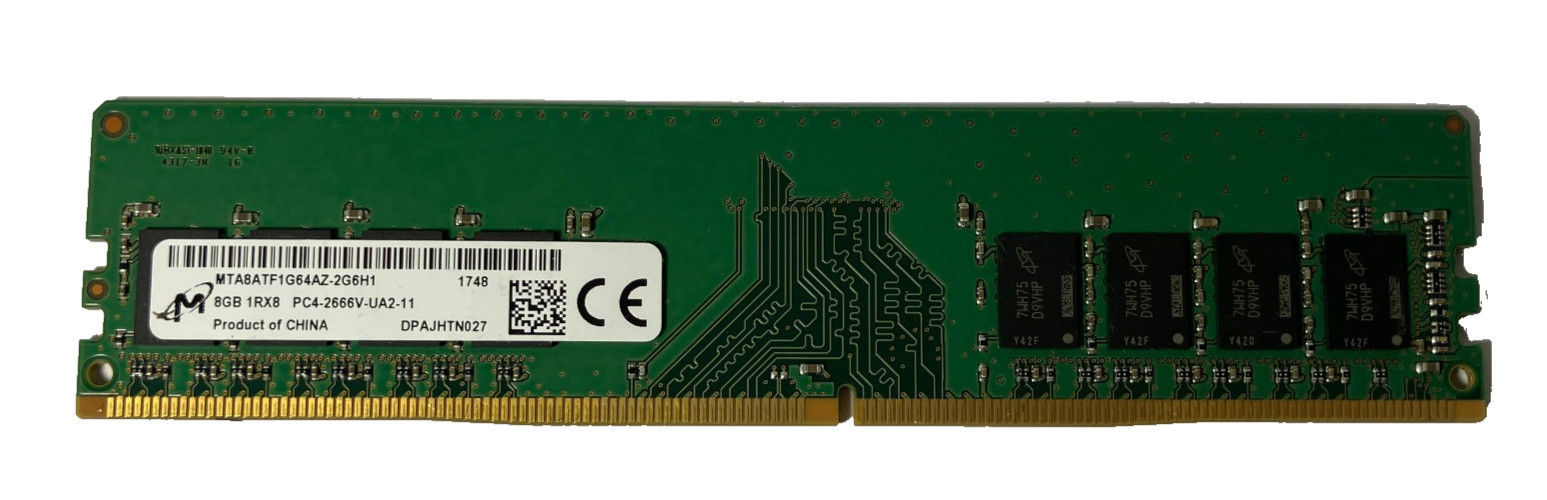 Micron 8GB DDR4 PC4-2666V 288-Pin DIMM RAM (1x8GB) MTA8ATF1G64AZ-2G6H1
