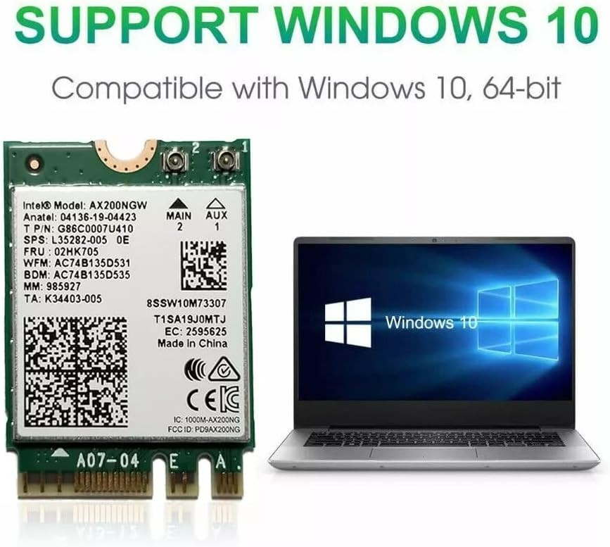 WiFi 6 Intel AX200NGW M.2 Wireless Card 802.11ax Network Module Bluetooth 5.2