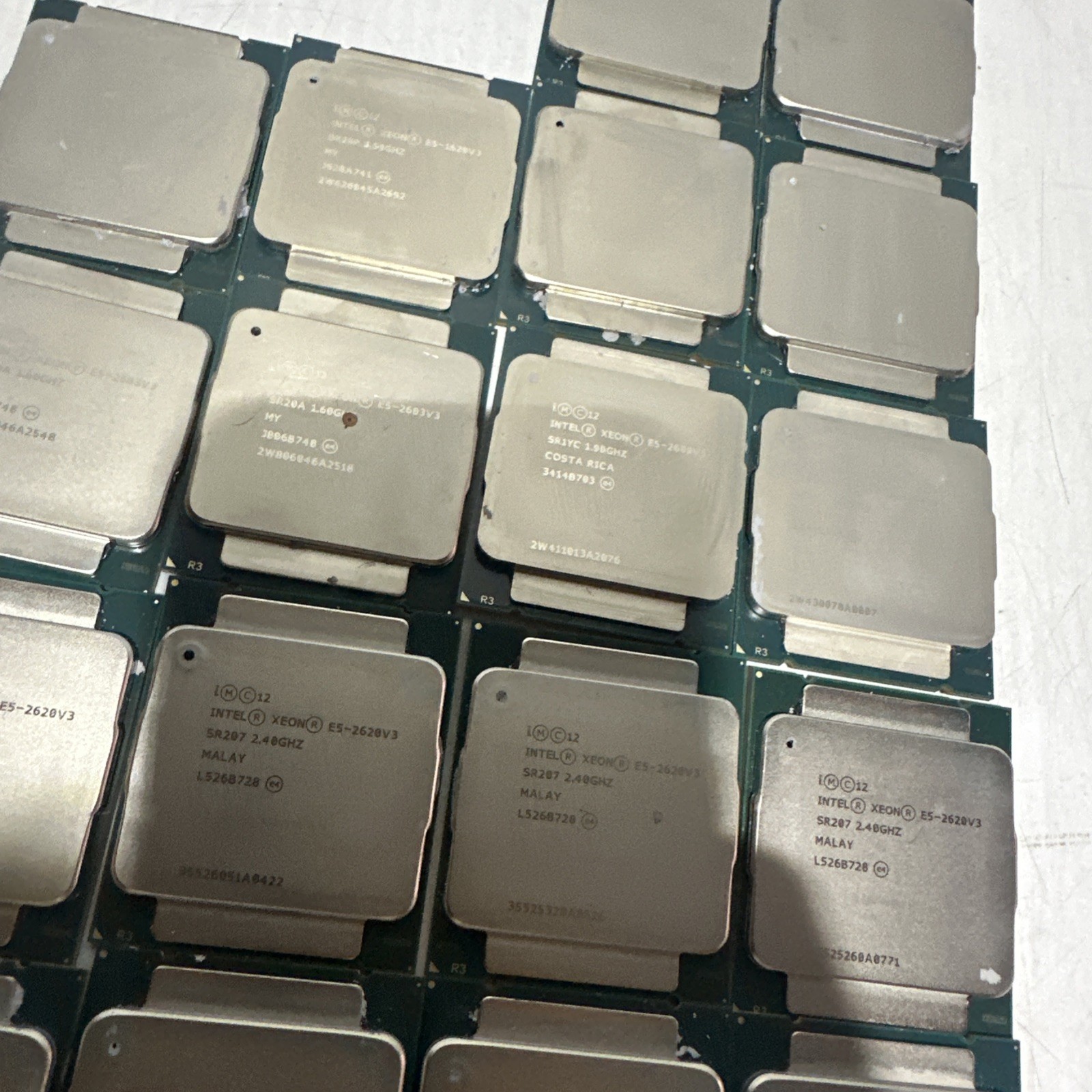 Intel Xeon E5 V3 Series Lot of 34 Processors E5-1603-E2650 V3 Free Shipping
