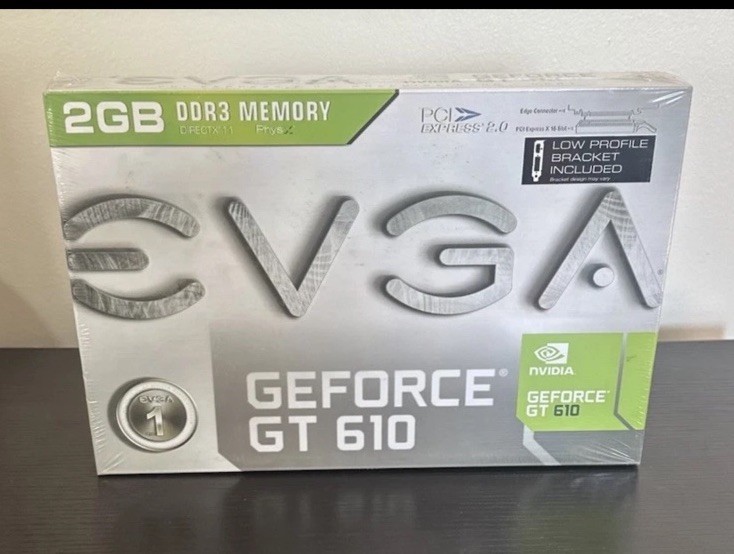 NEW Sealed EVGA Nvidia GeForce GT 610 Graphics Card (02GP32619KR) 2GB DDR3