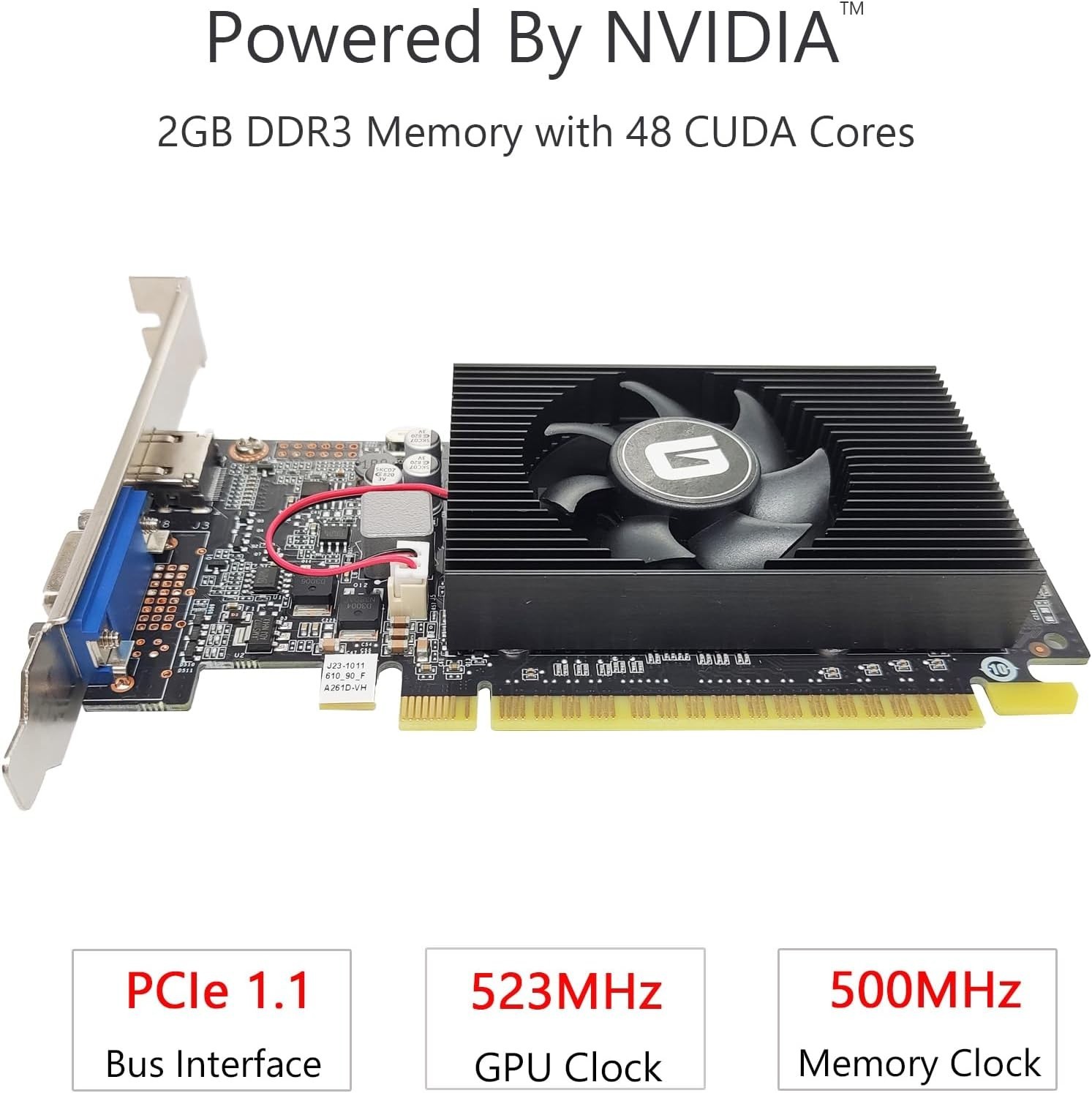 Low Profile GPU HDMI/VGA Win11 Compatible
