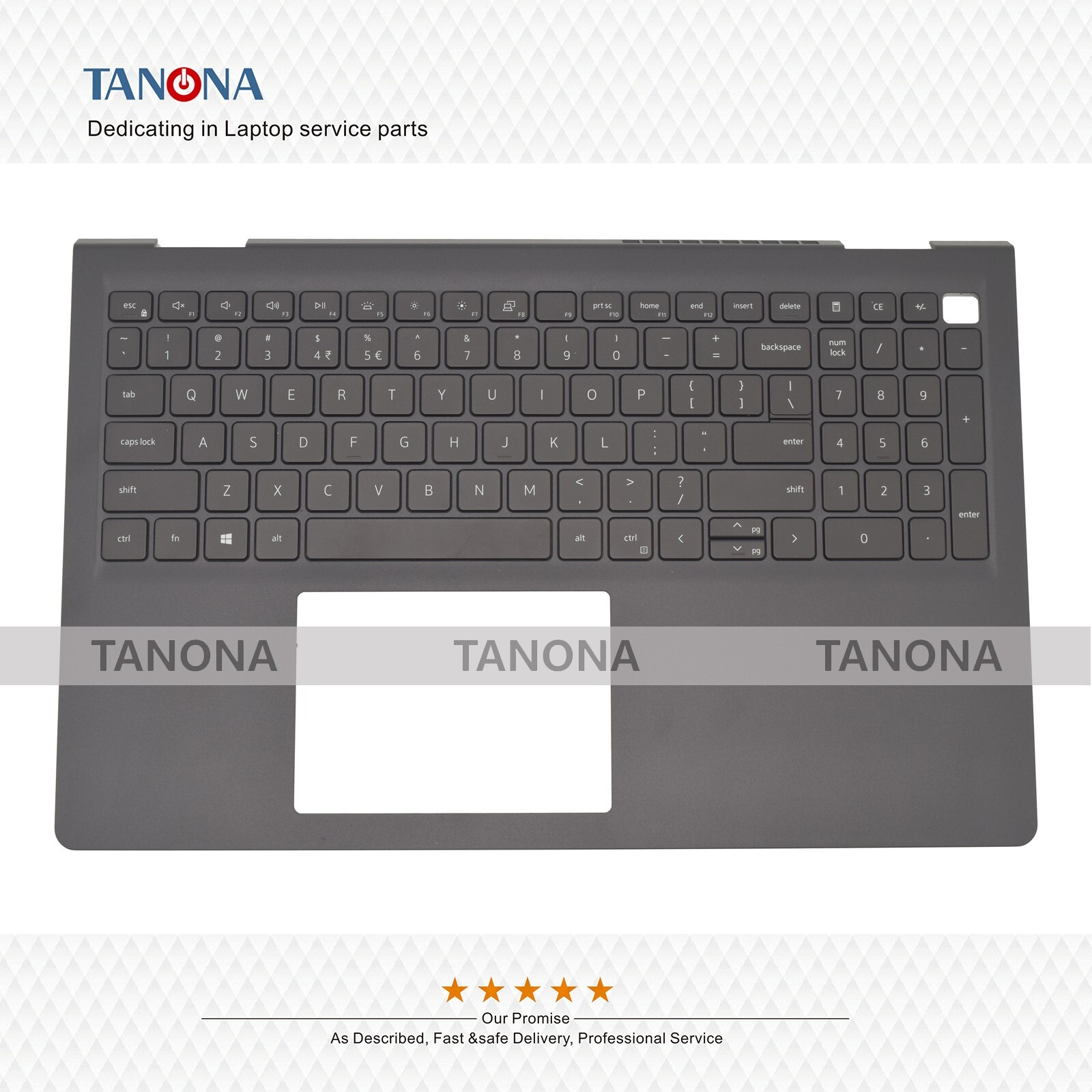 New 0418CV For Dell Inspiron 3510 3511 3515 3520 3521 3525 Palmrest US Keyboard