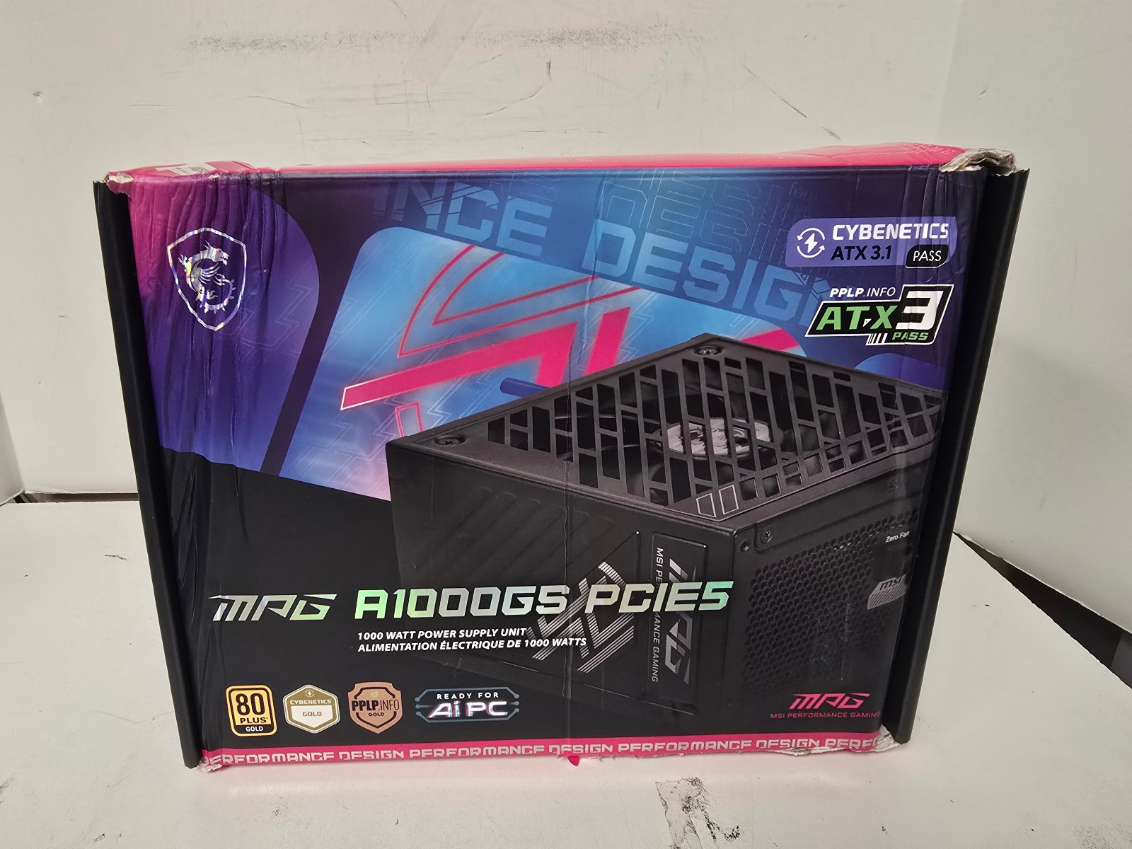 MSI – MPG A1000GS PCIE5, 80+ Gold Full Modular Gaming Power Supply