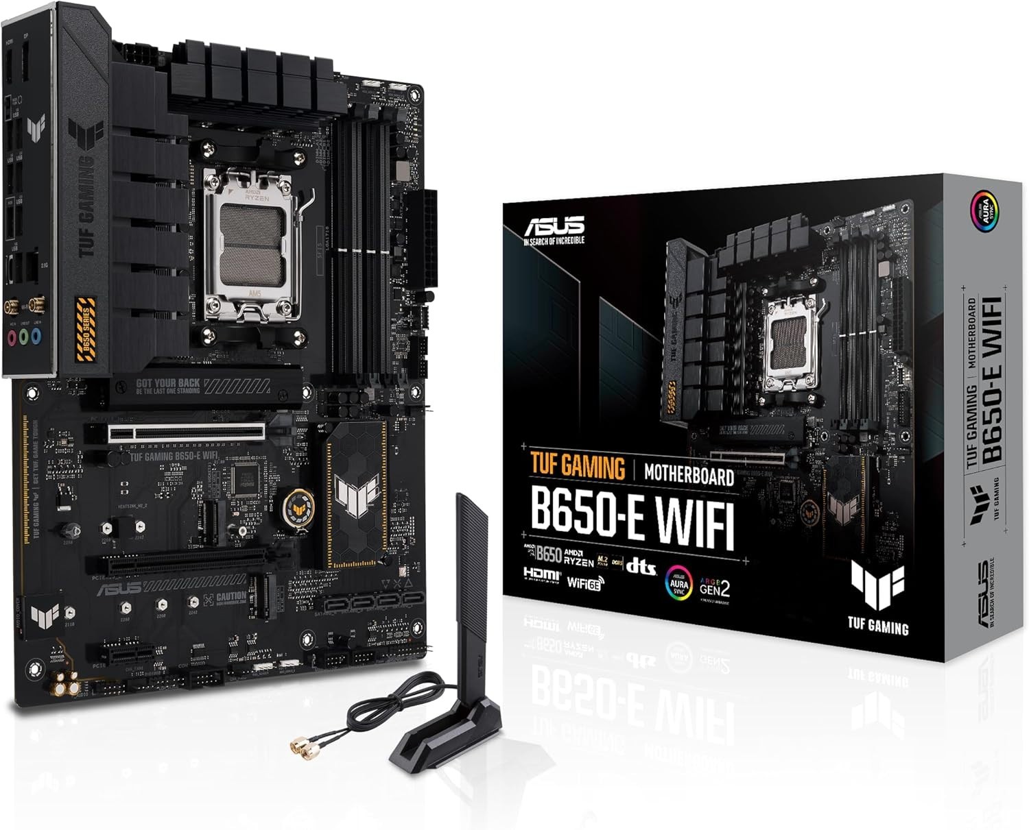ASUS TUF Gaming B650-E WiFi ATX Motherboard AMD B650 AM5 DDR5 PCIe 5.0 HDMI DP
