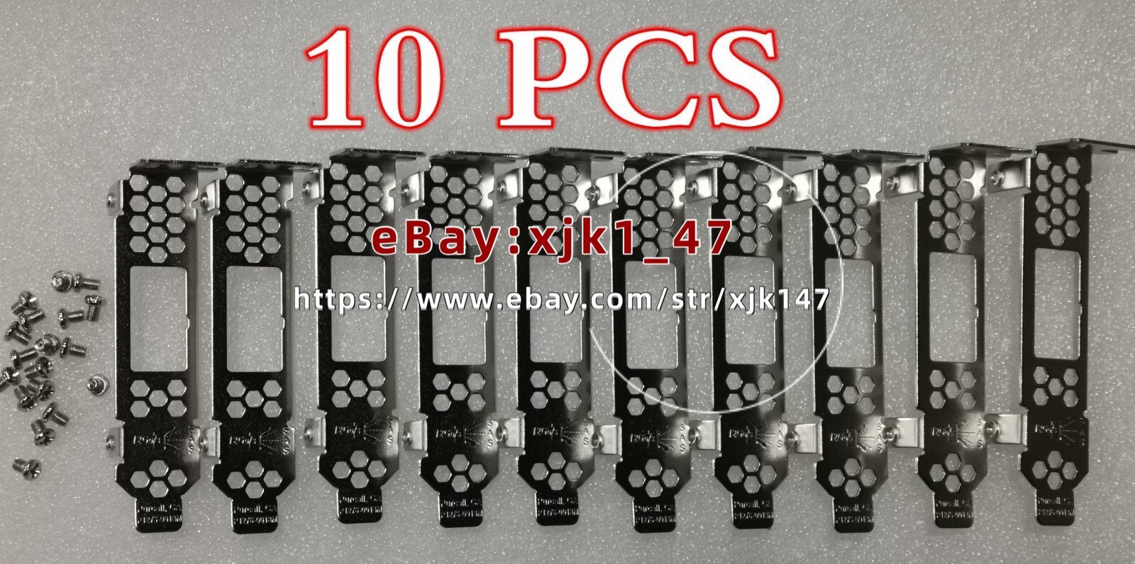 10pcs Low Profile Bracket for P1276-0022M for LSI00343 SAS 9300-8e DELL H830
