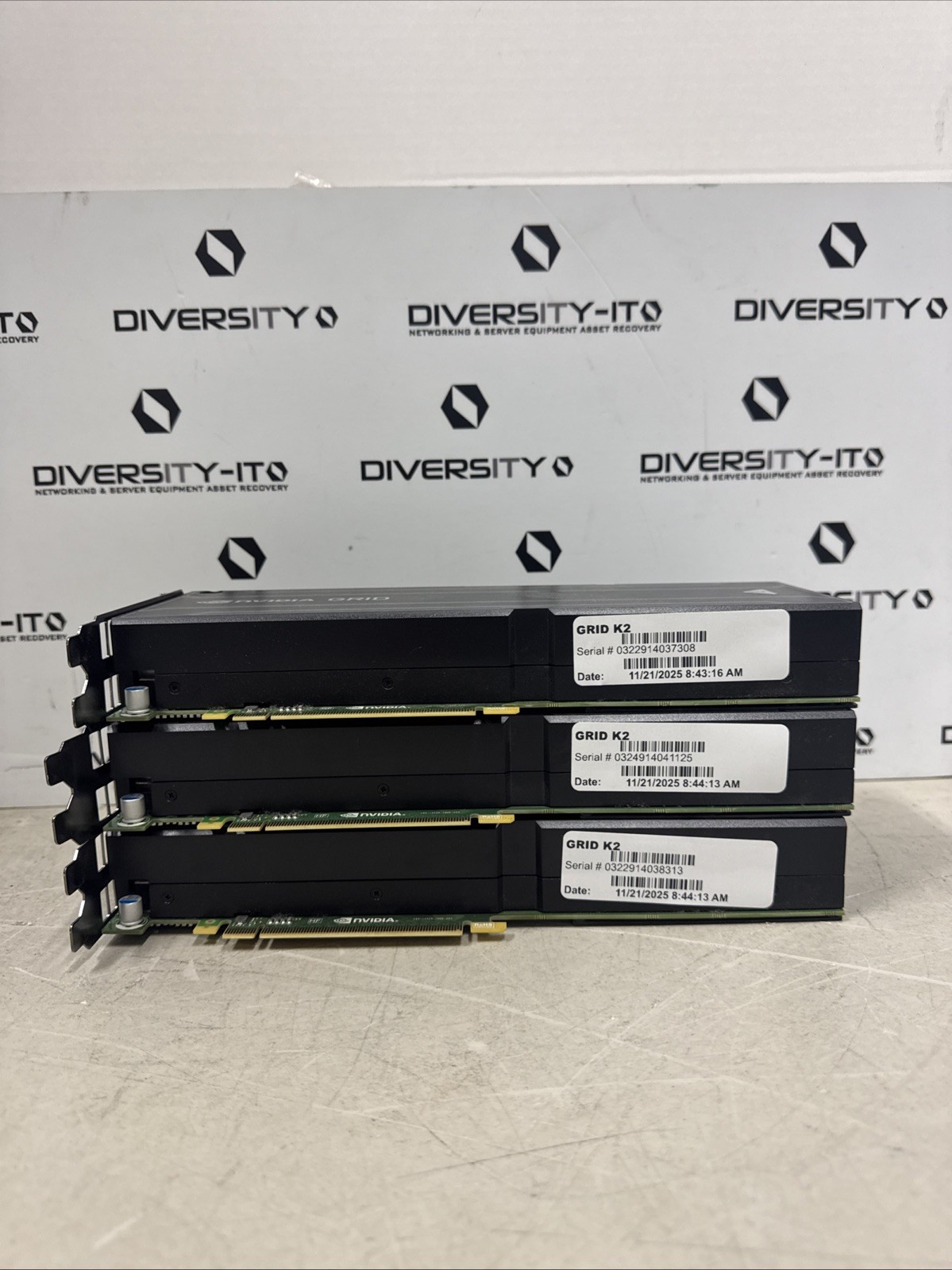 HPE 729851-B21 NVIDIA GRID K2 Dual GPU PCIe Graphics Accelerator Lot of 3