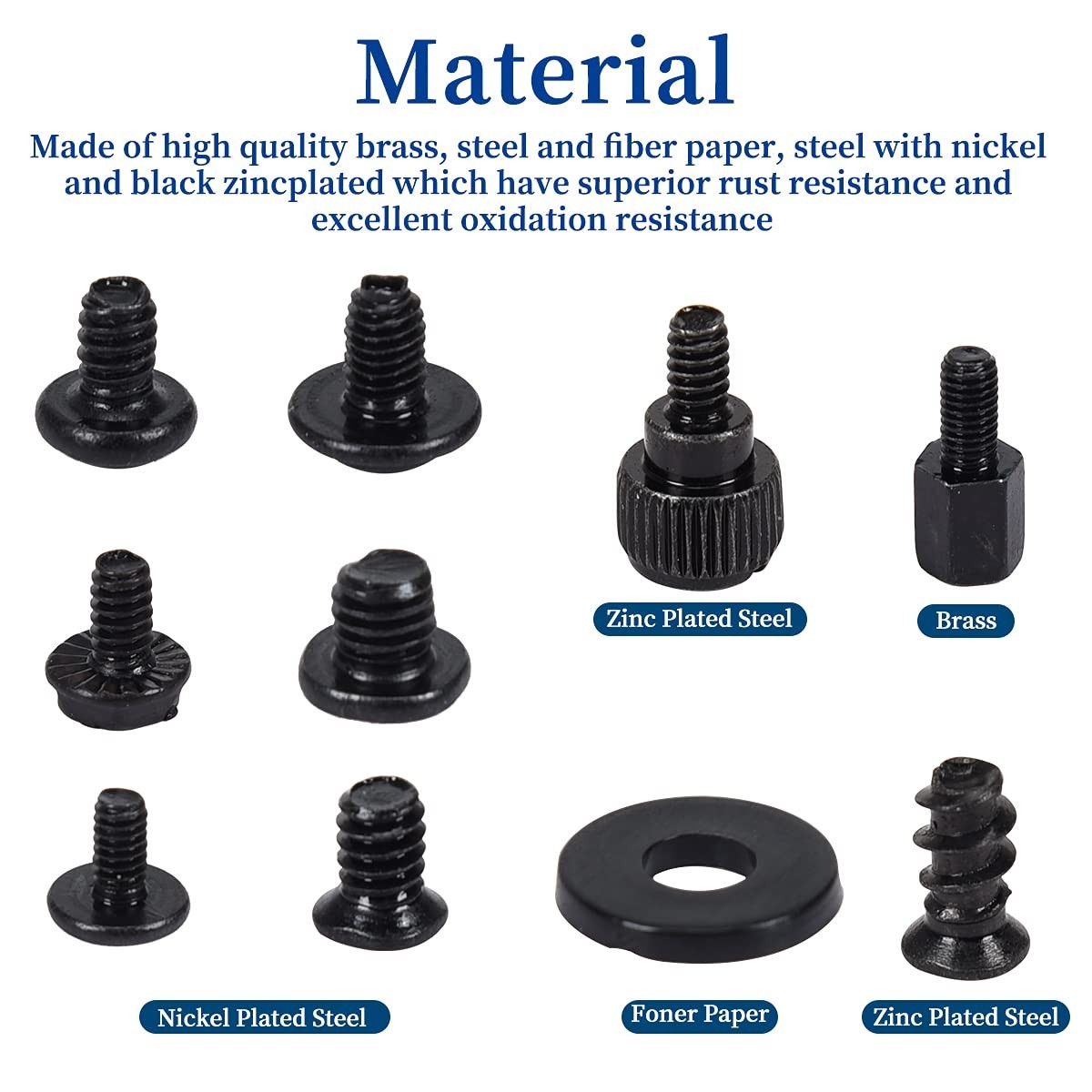 400PCS Computer Screws Motherboard Standoffs Assortment Kit for Universal Mot…