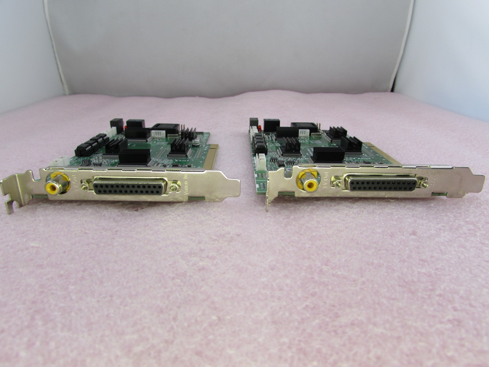Lot of 2 I-VIEW CP-3408ASE 3408ASE MPEG4 8 Channel Windows PC-Based PCI DVR Card