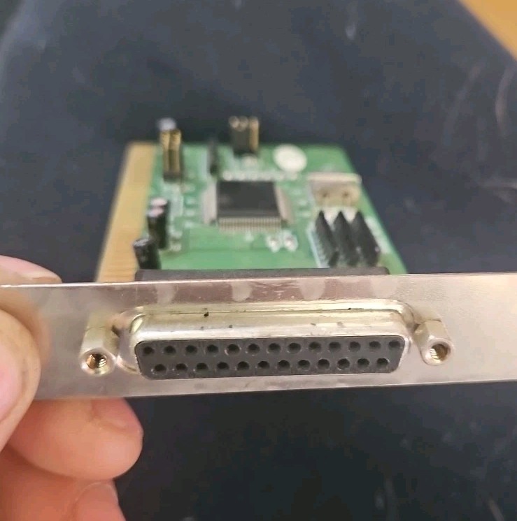 KWE-508GE Parallel Port Card w/ Adjustable IRQ Settings – Vintage 8-Bit ISA