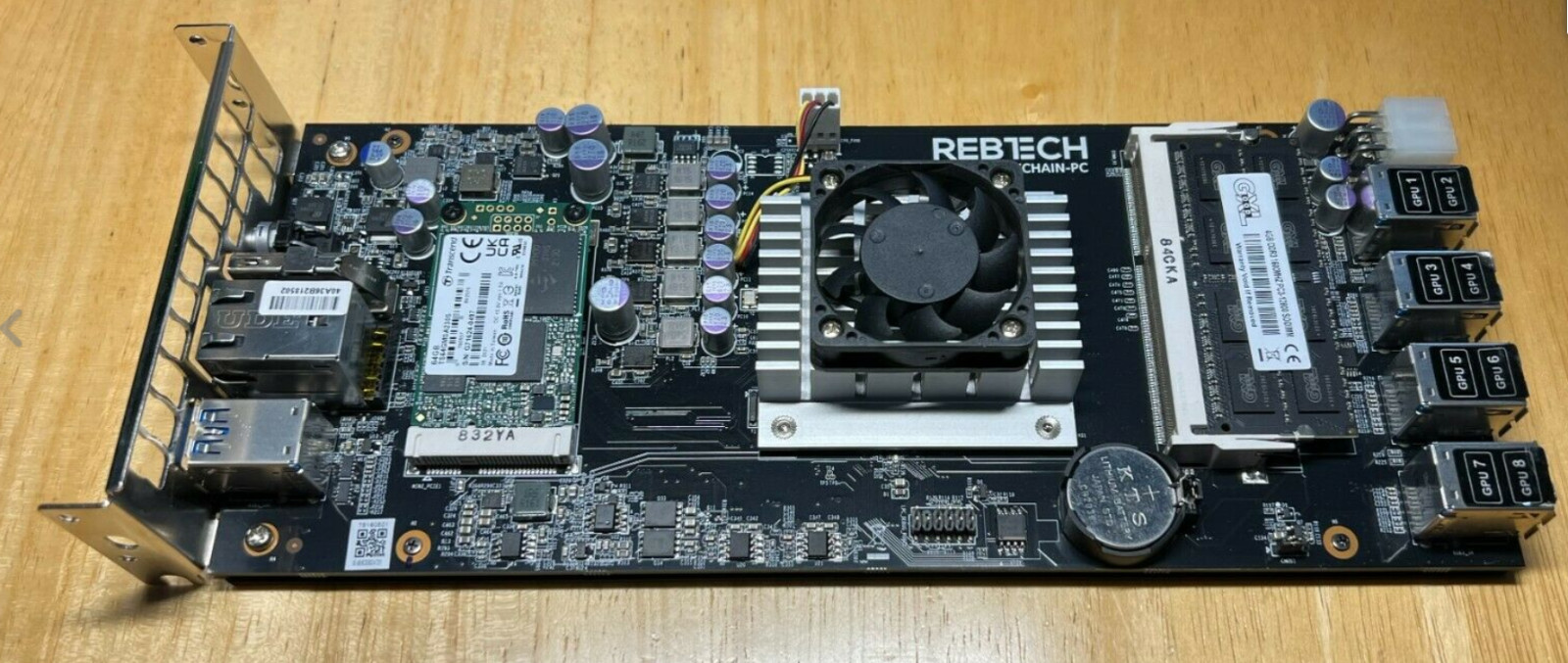 REBTECH ALL-IN ONE WITH PROCESSOR RAM & MOTHERBOARD – 8 GPU MINING RIG