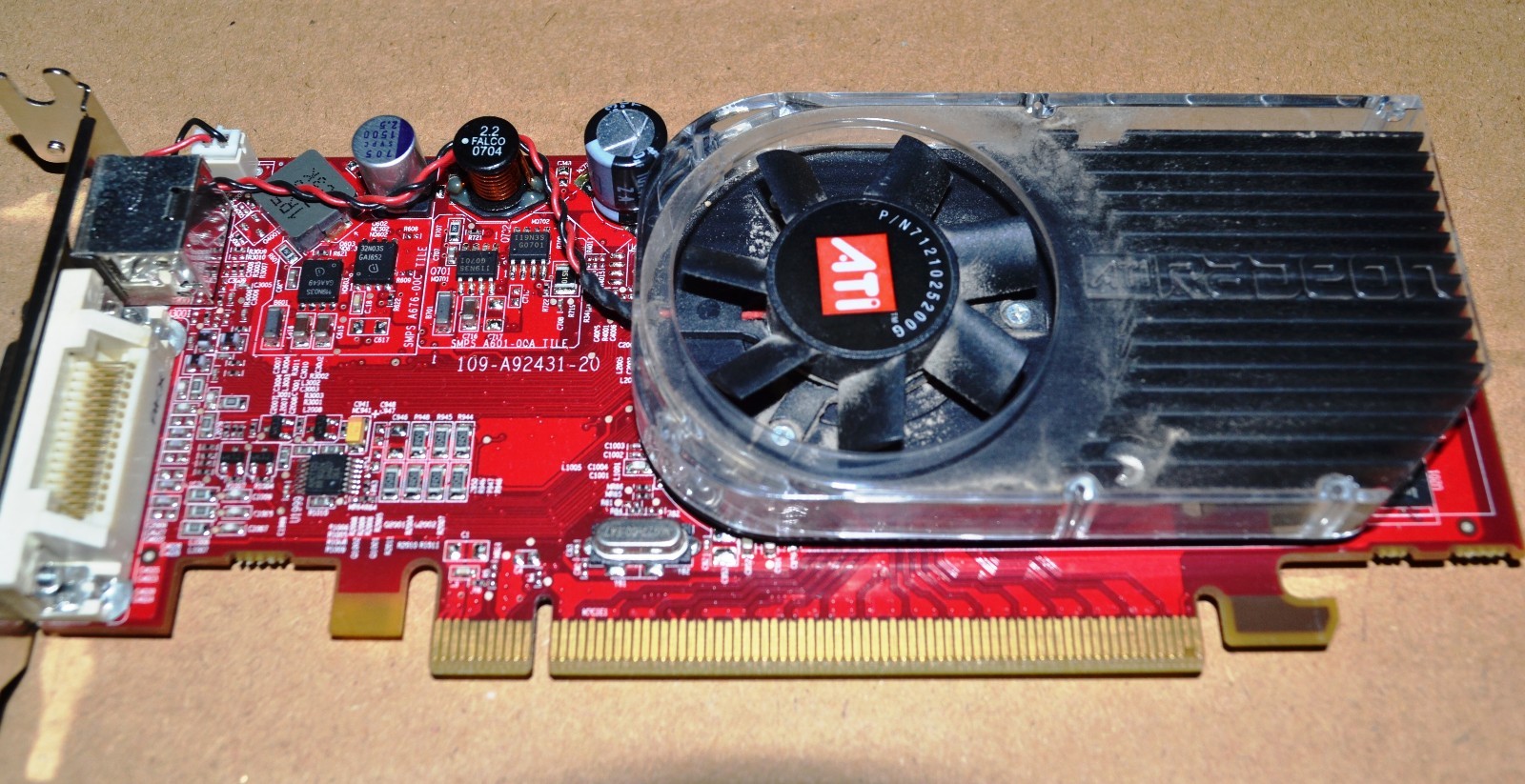 Lot of FIVE(5) ATI 102-A924(B); 109-A92431-20; E198991 Video Cards; A92403; B276
