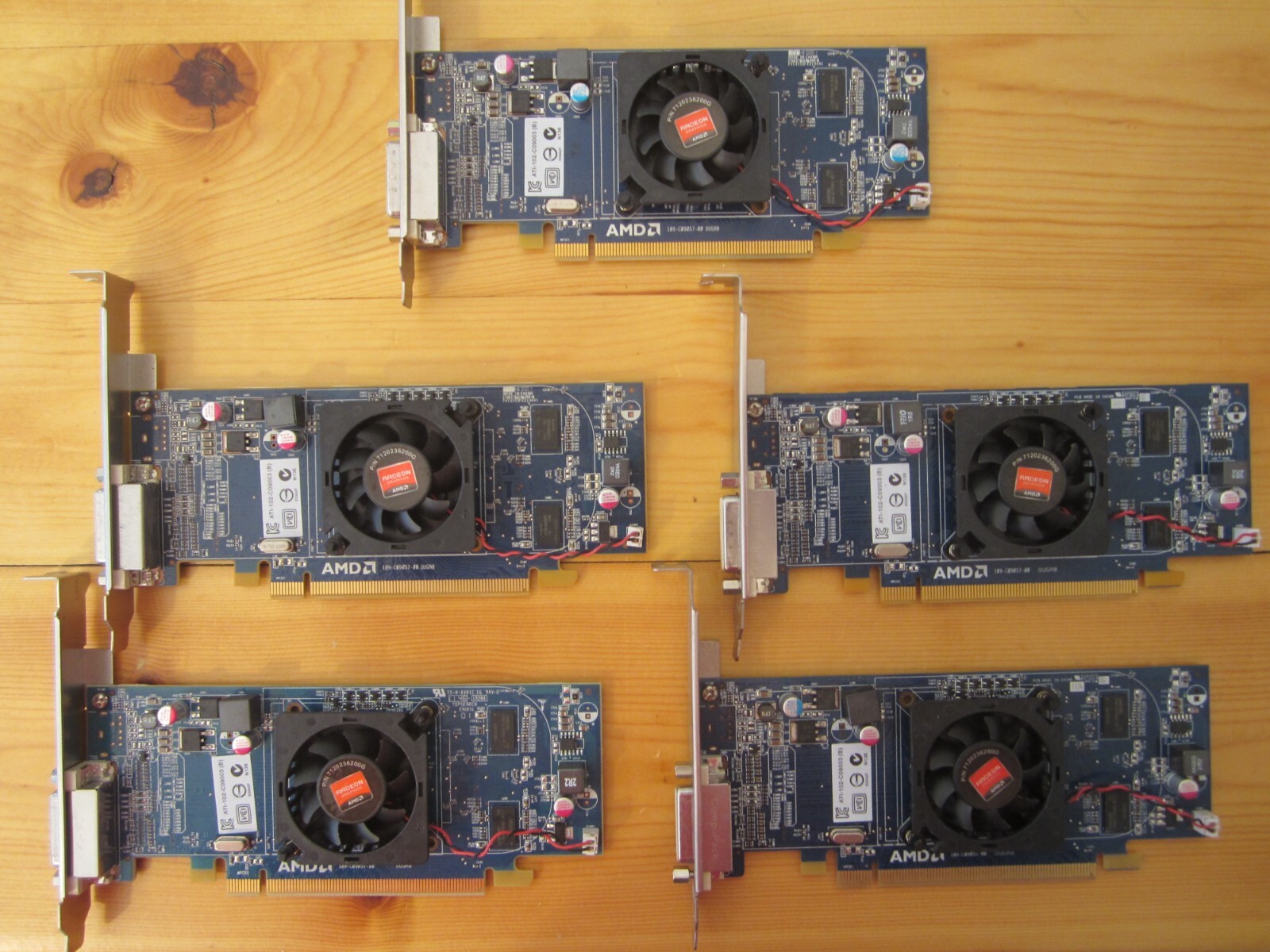 *LOT OF 5* Dell AMD Radeon HD 5450 DDR3 DMS59 Full height Video Cards XF27T