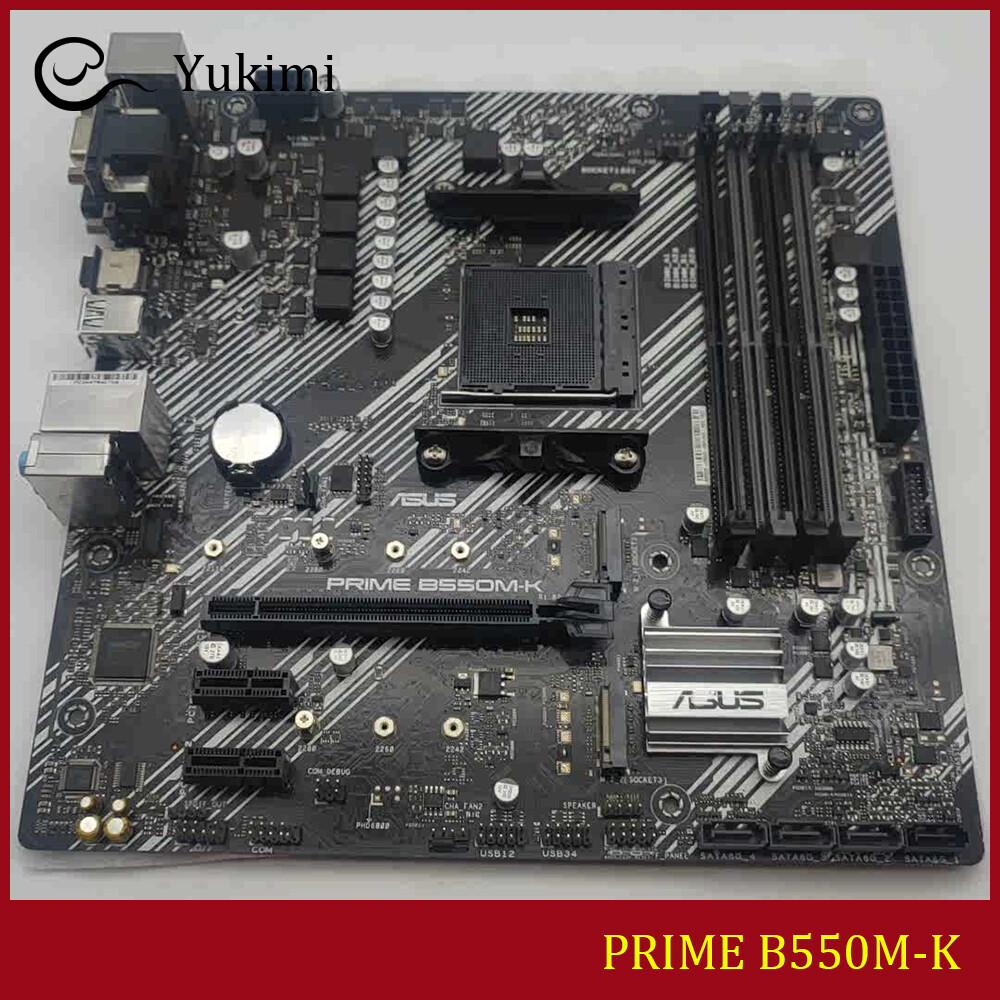 FOR ASUS PRIME B550M-K 128GB VGA HDMI VGA DDR4 Micro ATX Motherboard Test OK