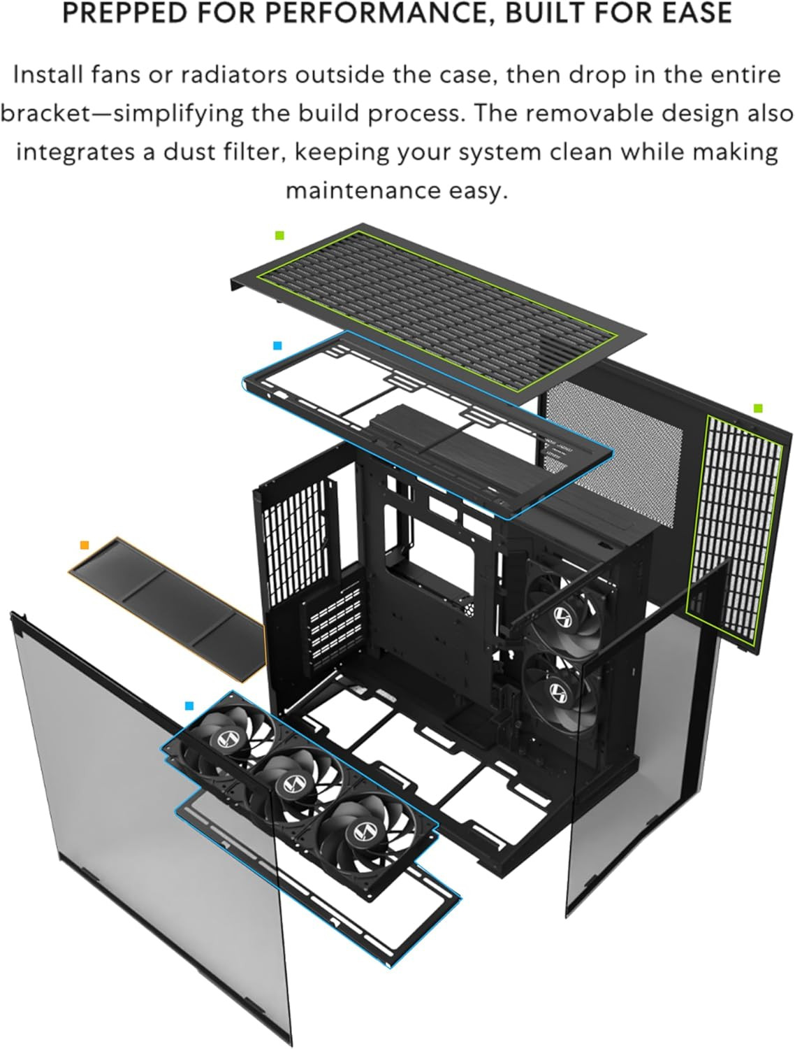 O11D MINI V2 Flow | Compact ATX Mid-Tower Airflow Computer Case | Panoramic View
