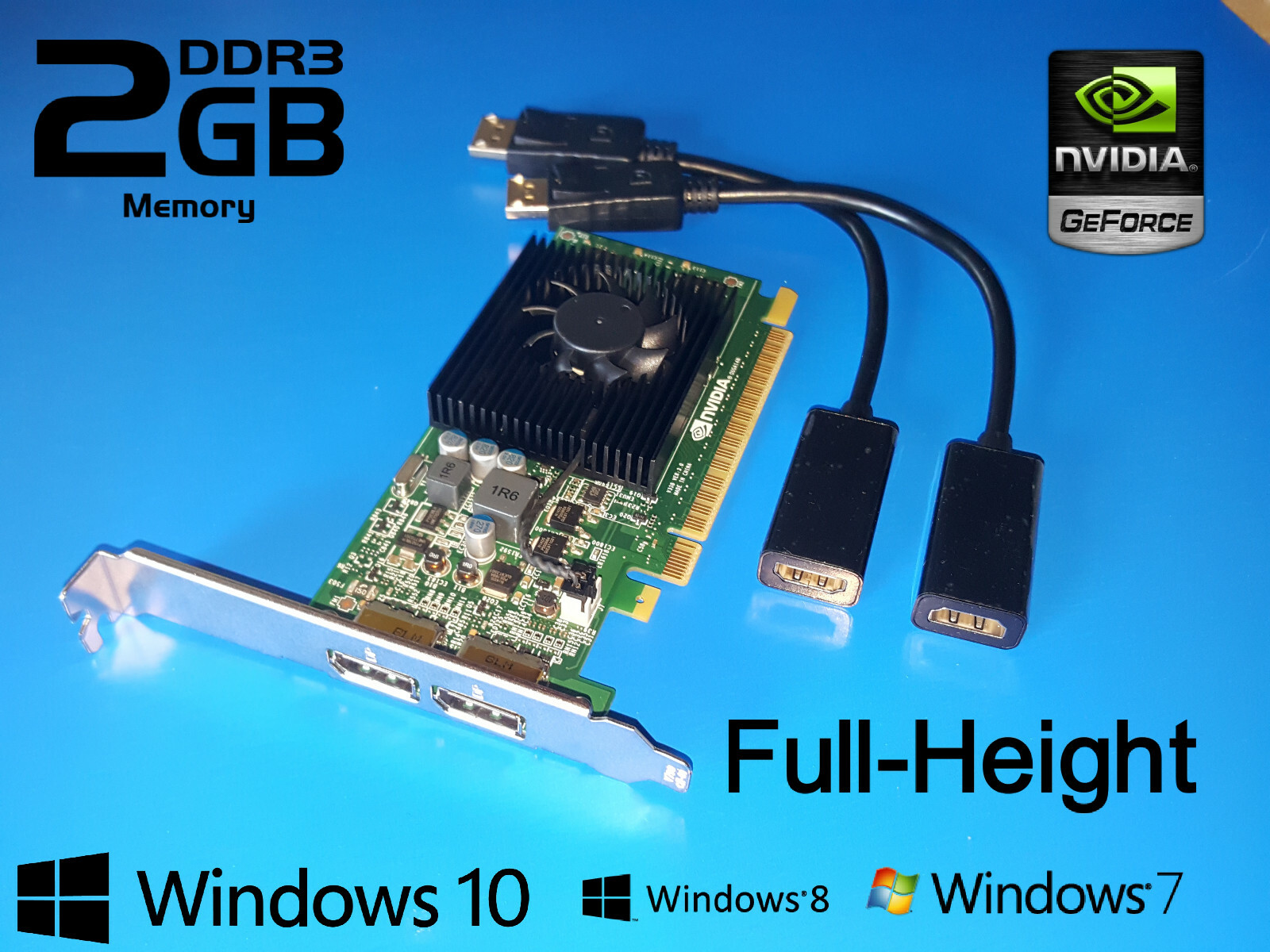 Dell Inspiron 5675 3847 3670 3668 3656 3650 2GB Video Card with HDMI adapters
