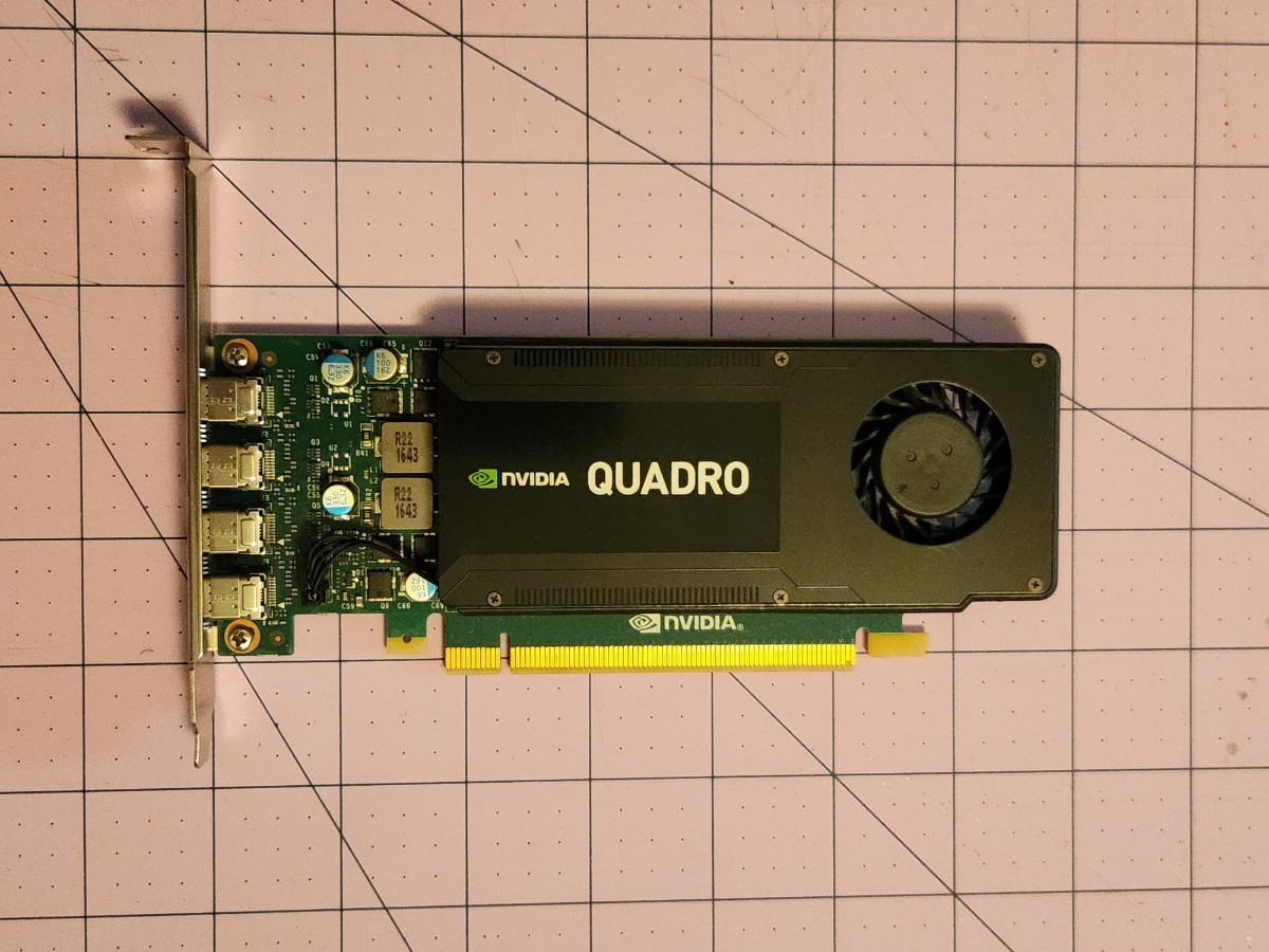 NVIDIA Quadro K1200 4G GDDR5 4x Mini DP Graphics Card – used, good working