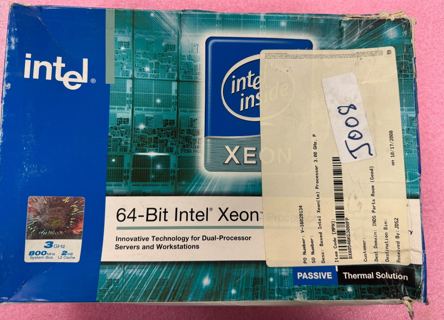 VINTAGE Intel Xeon 3.0GHz/2MB/800MHz Socket 604 CPU w/ or w/o original HeatSink
