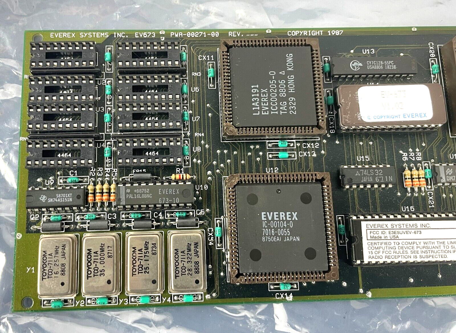 Pinnacle Systems Inc EVO-00673-00 EVO0067300 Everex 673 PLC Board