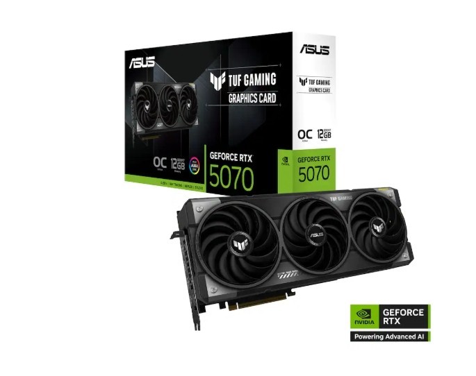ASUS TUF Gaming GeForce RTX ™ 5070 12GB GDDR7 OC Edition Gaming Graphics Card