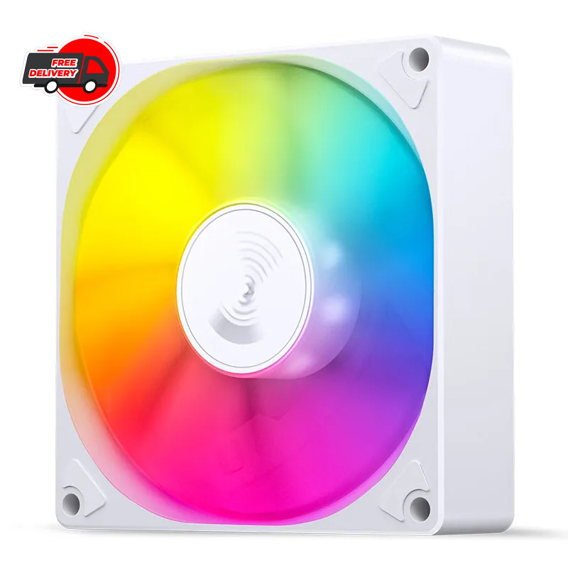 JONSBO SL-925 92mm ARGB Case Fan 4PIN PWM Silent Cooling 800-2200RPM Black/White