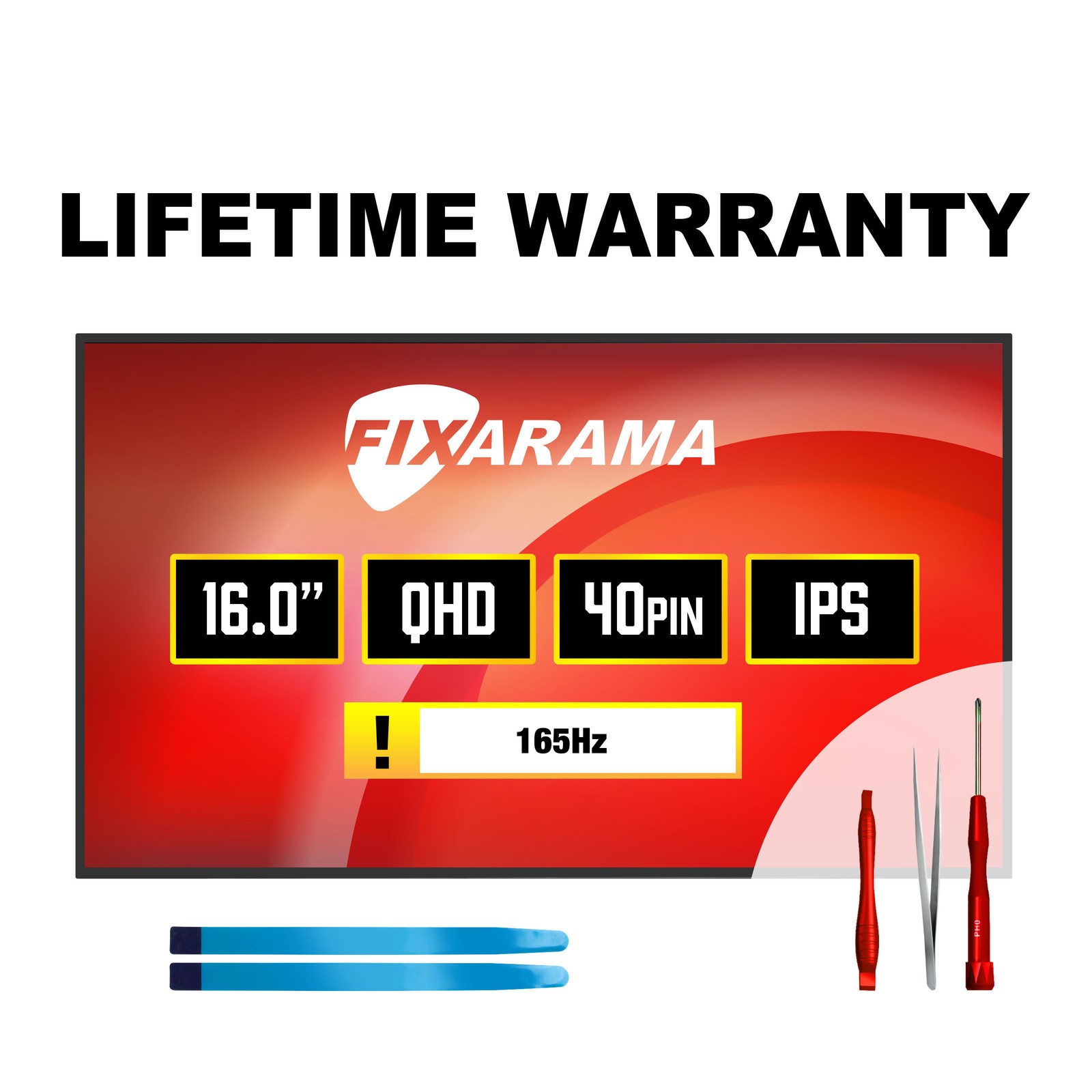 Tianma TL160ADMP16-00 165Hz WQXGA IPS LCD Screen + Tools GRADE A+ FIXARAMA