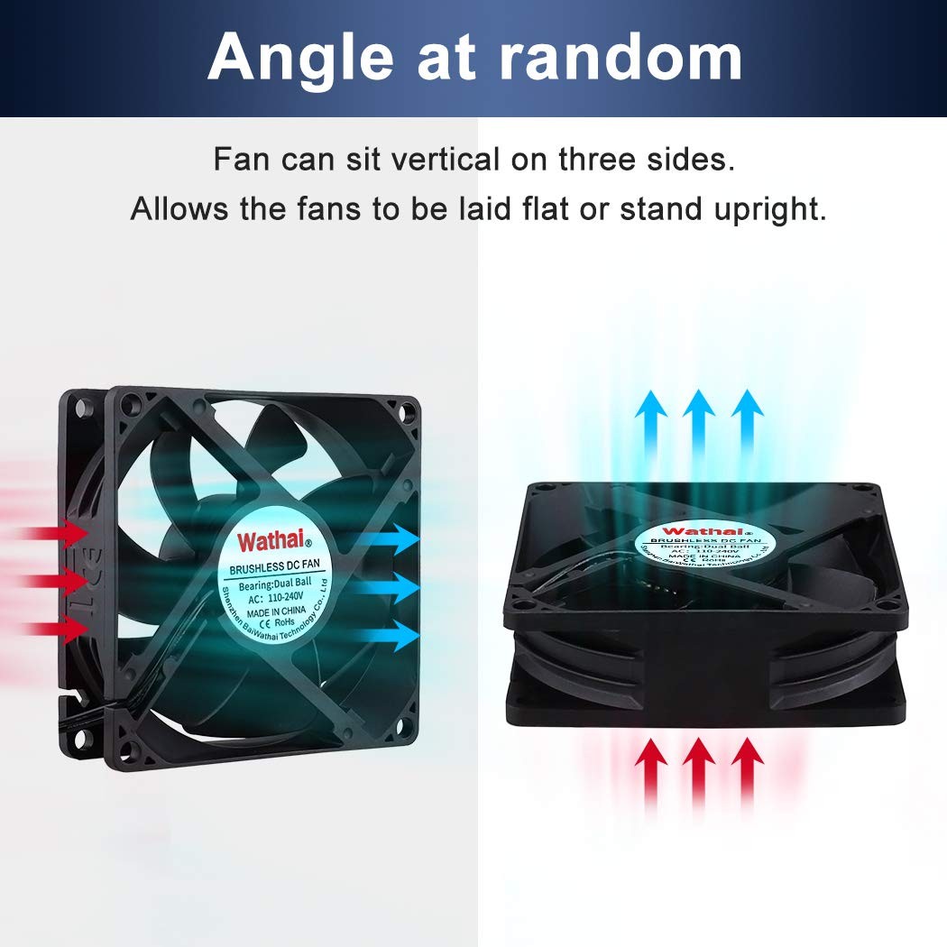 80mm Brushless Axial Fan AC 110V-240V for Efficient Cooling Solutions