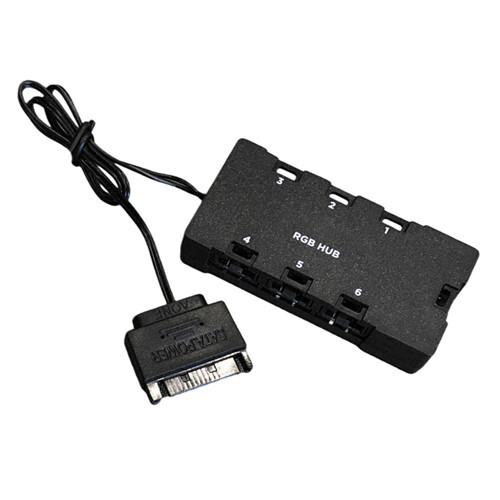Corsair 6-Port RGB LED Fan Hub for Corsair with Node Lightning Adapter Cable-