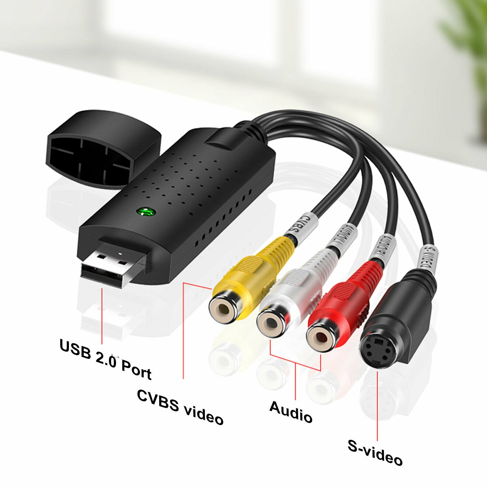 Easy Cap Capture Card USB 2.0 Audio TV Video VHS VCR to DVD Converter Adapter