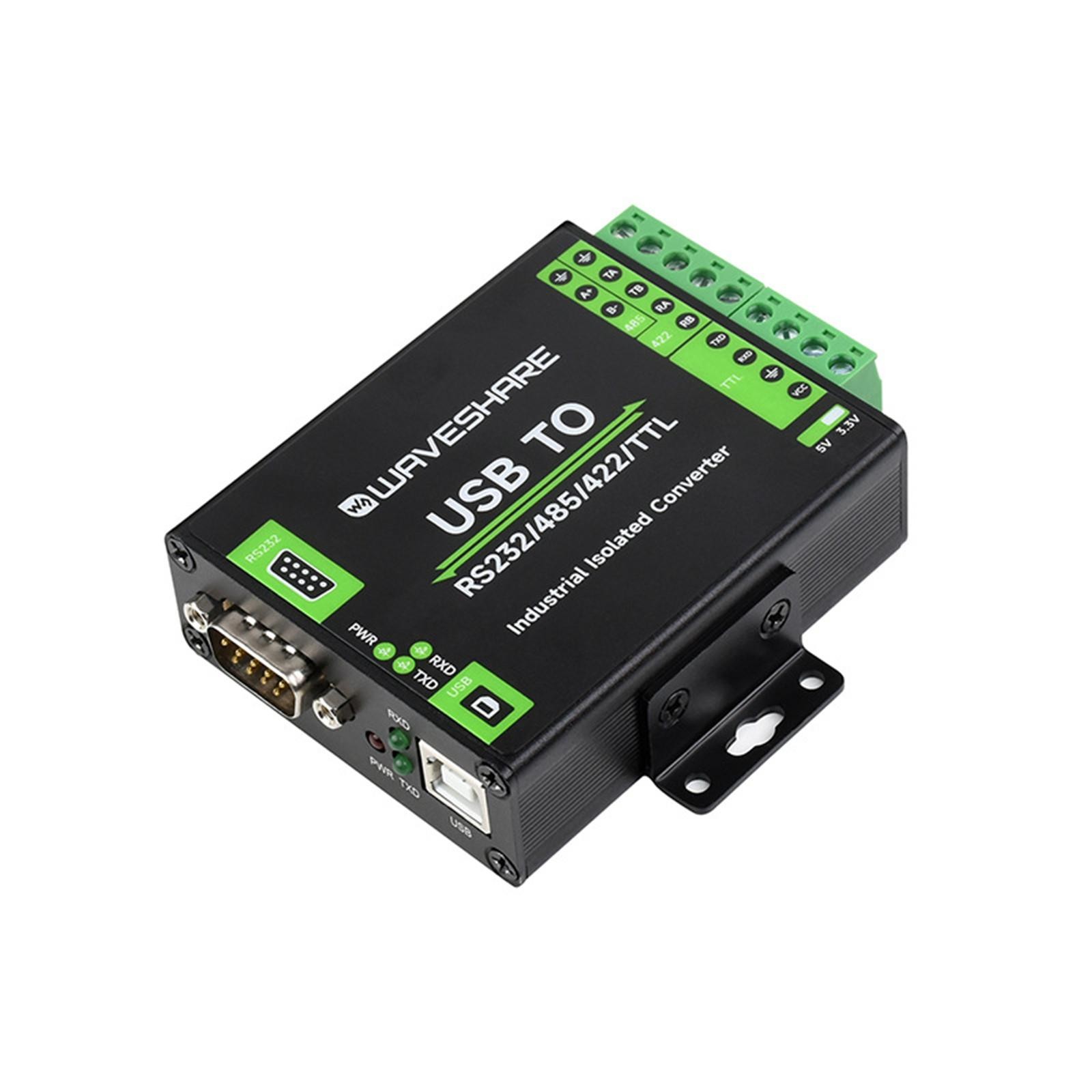 3.3V / 5V USB TO RS2321485/422/TTL Port Adapter Connector For Mac/ Linux/Android