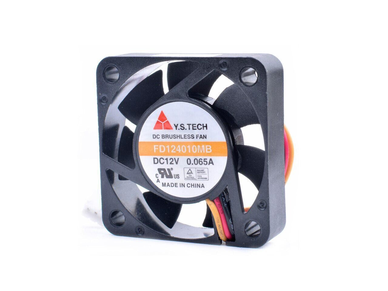 YS Tech FD124010MB 12V 0.065A 40x40x10mm 3-Pin CPU Fan (Brand New)
