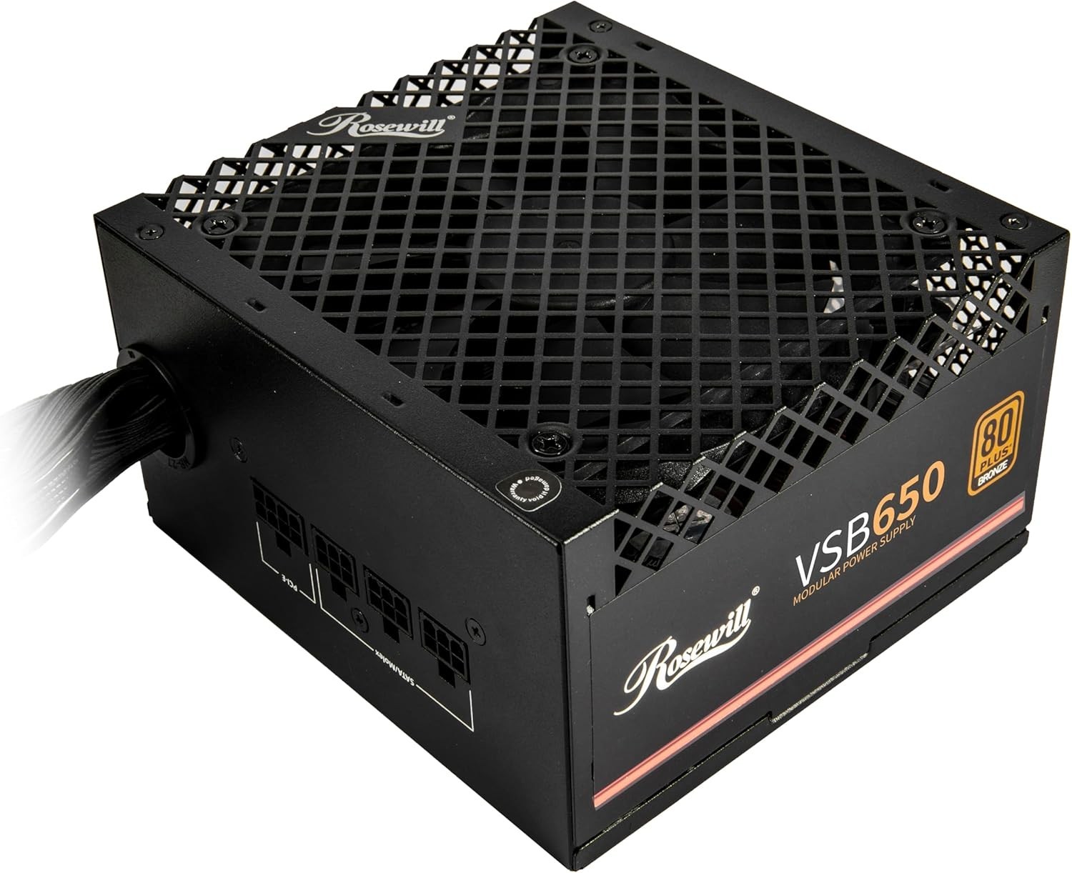 VSB 650W 80+ Bronze, ATX 3.0 & 3.1 Compatible, Semi-Modular Power Supply, PCI…