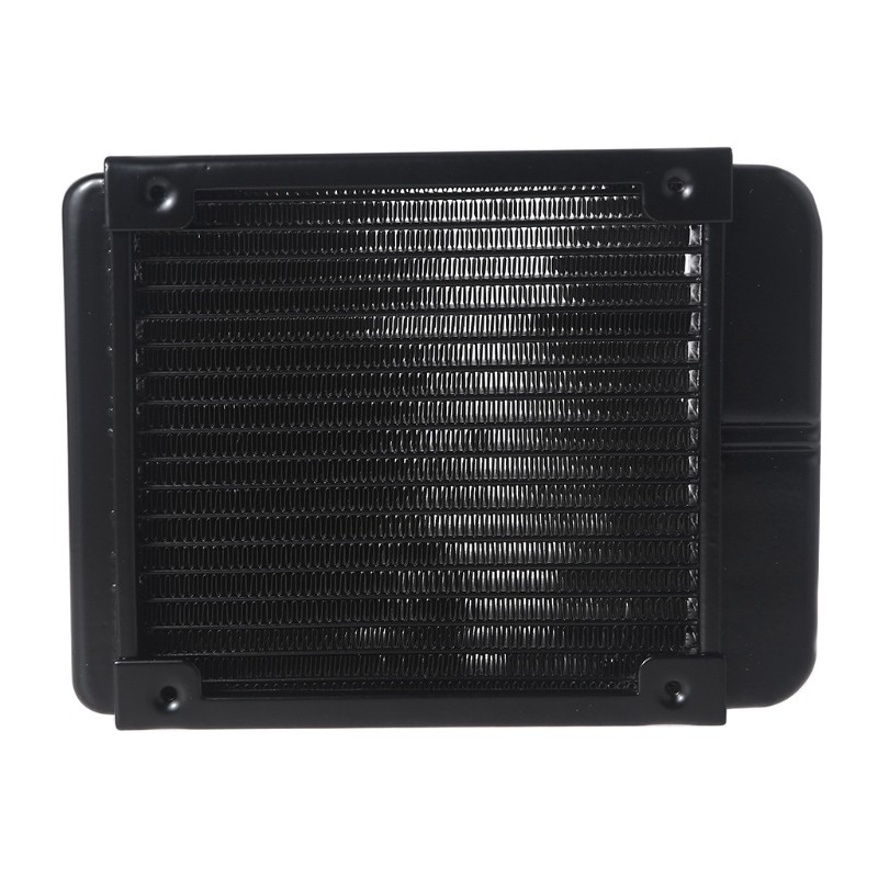 DIY Liquid Cooling System High-Density Fins 18 Row Aluminum Tubes Radiator 120mm