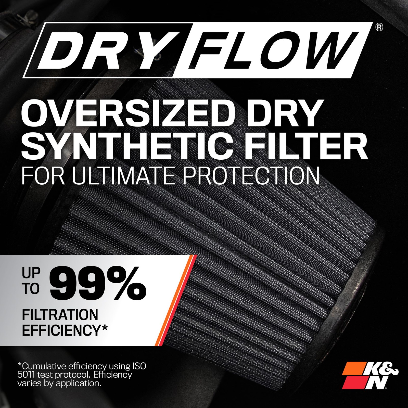 K&N 30-1578 Dryflow Cold Air Intake System for 2019-2024 Ram 1500 5.7L V8