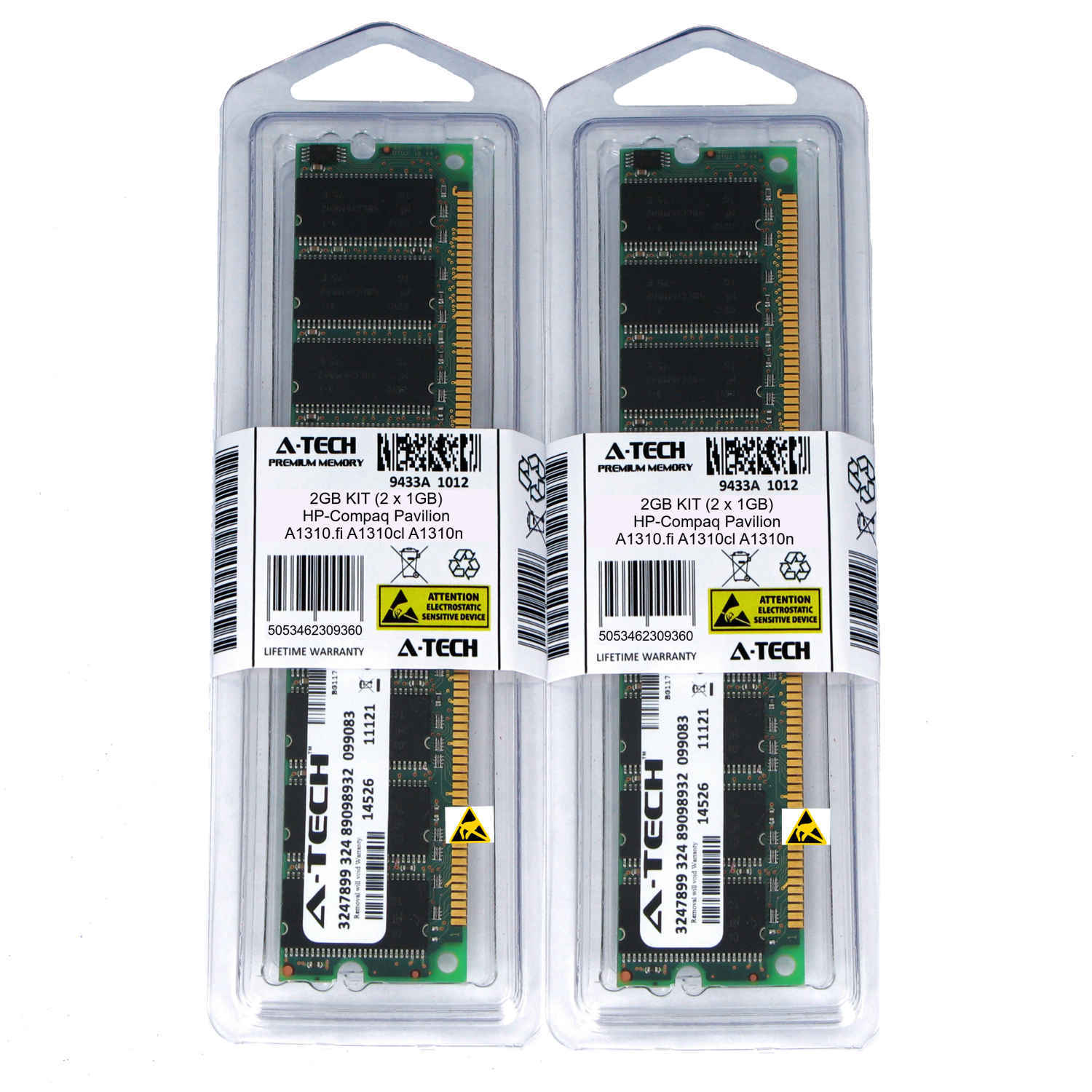 2GB KIT 2 x 1GB HP Compaq Pavilion A1310.fi A1310cl A1310n PC3200 Ram Memory