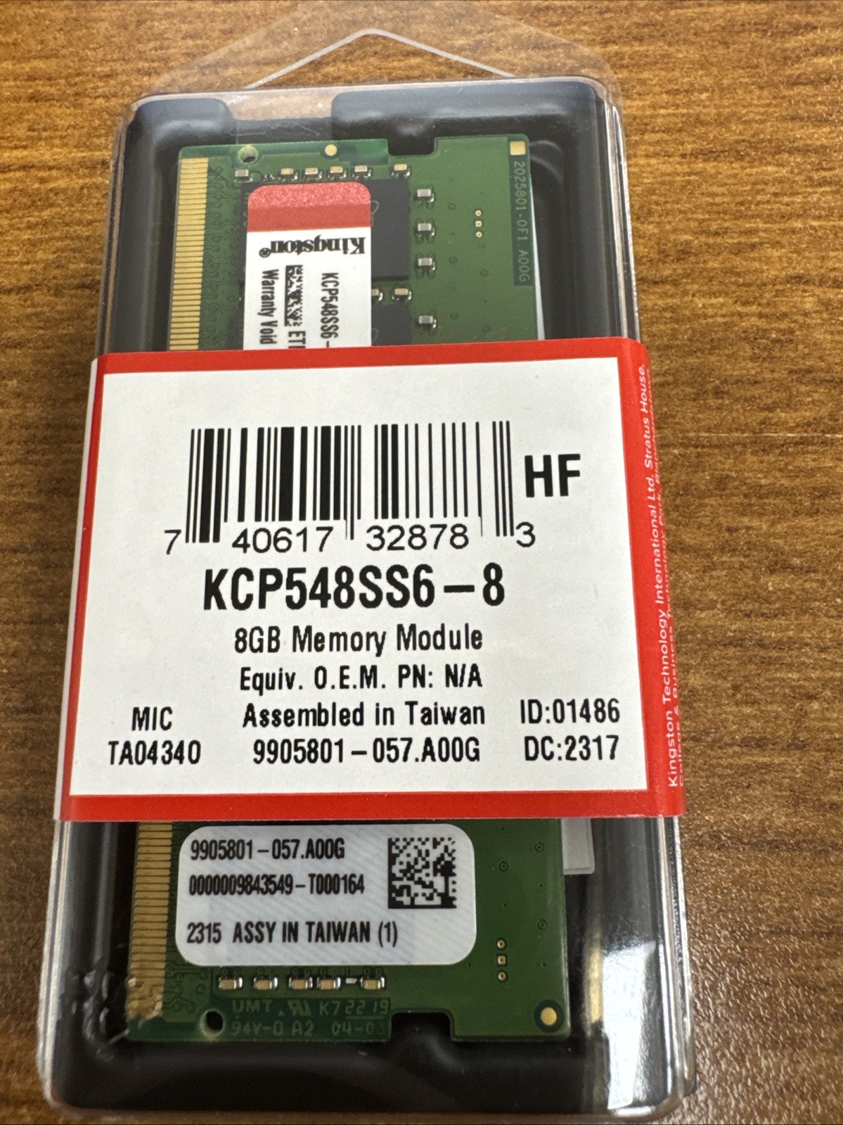 Kingston KCP548SS6-8 8GB