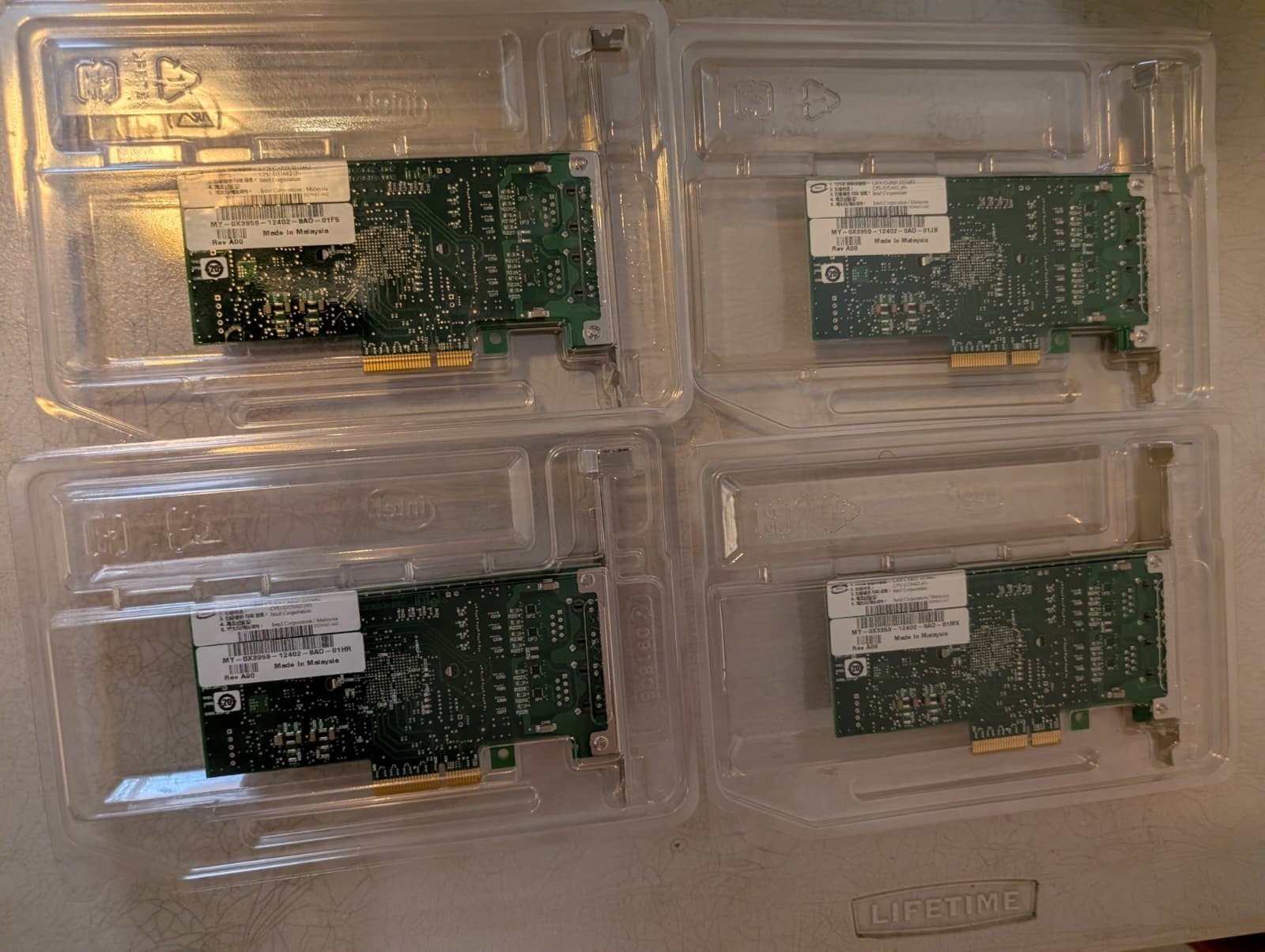 Intel D33682 Dual-Port PCIe Gigabit Ethernet Server Network Adapter NIC