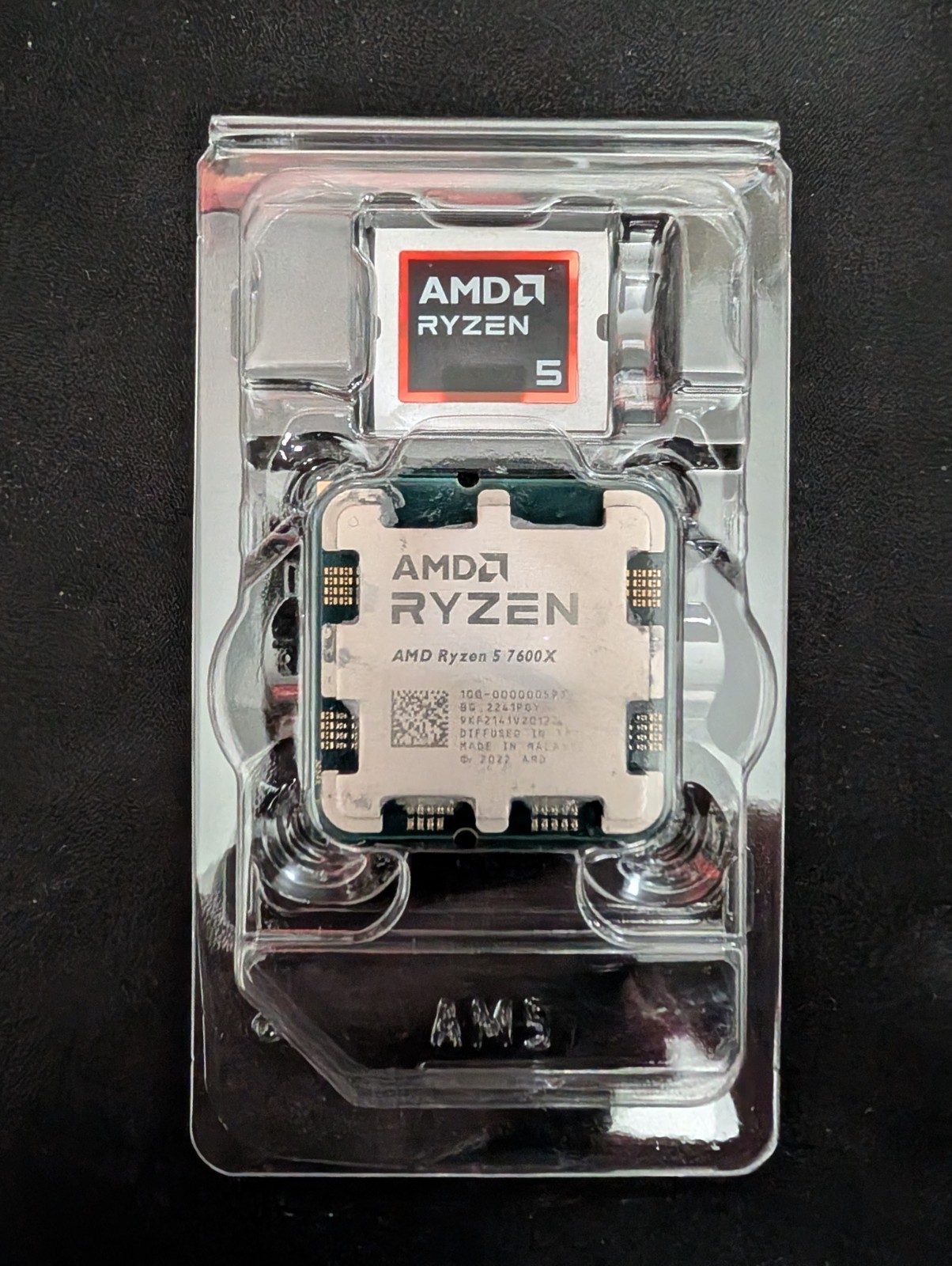 AMD Ryzen 5 7600X AM5 Processor 4.7 GHz, 6-Core, 12-Thread