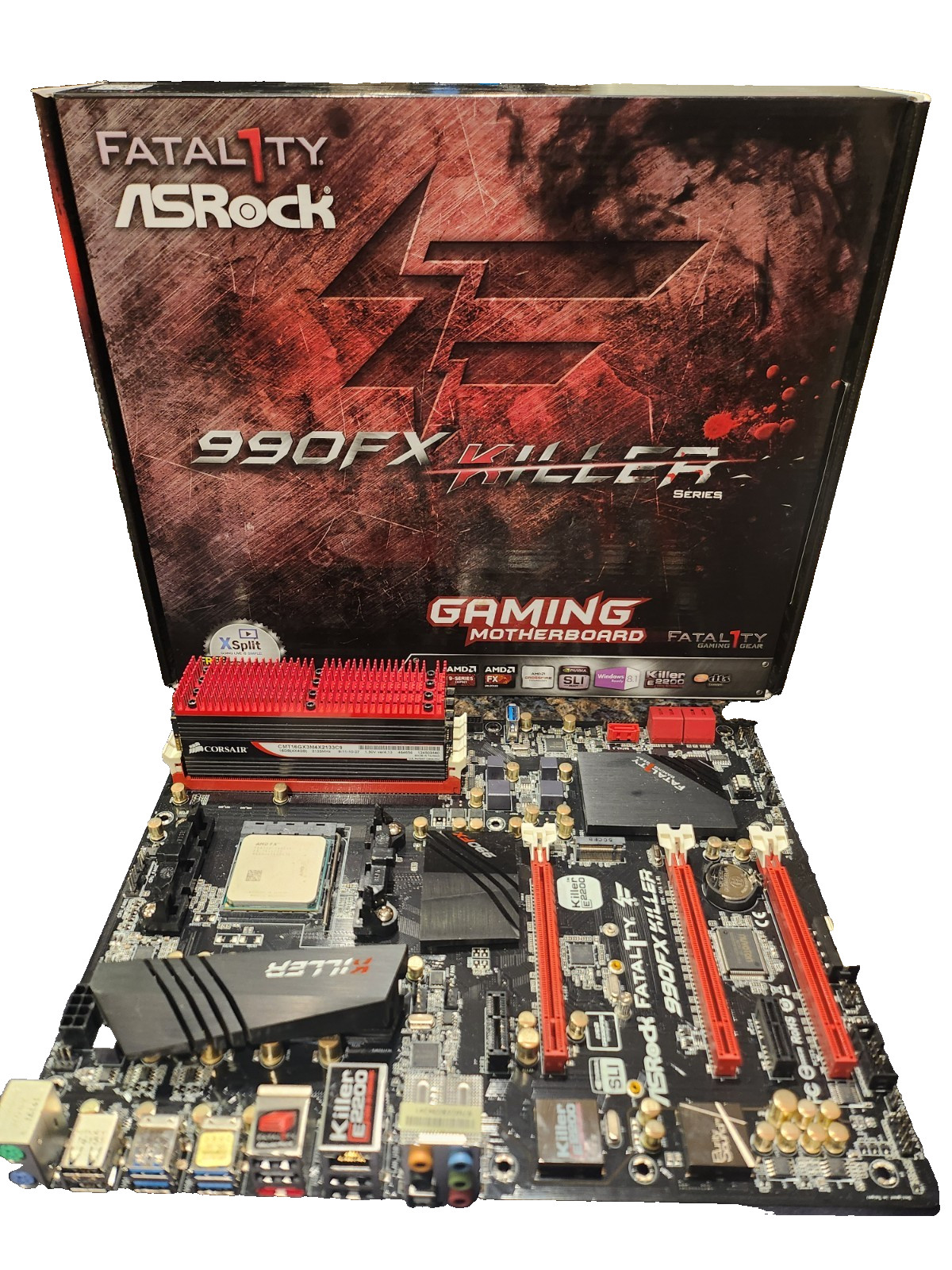 ASRock 990FX Killer Kit (AMD FX 8350, 16GB DDR3) Complete In Box AM3 ATX Working